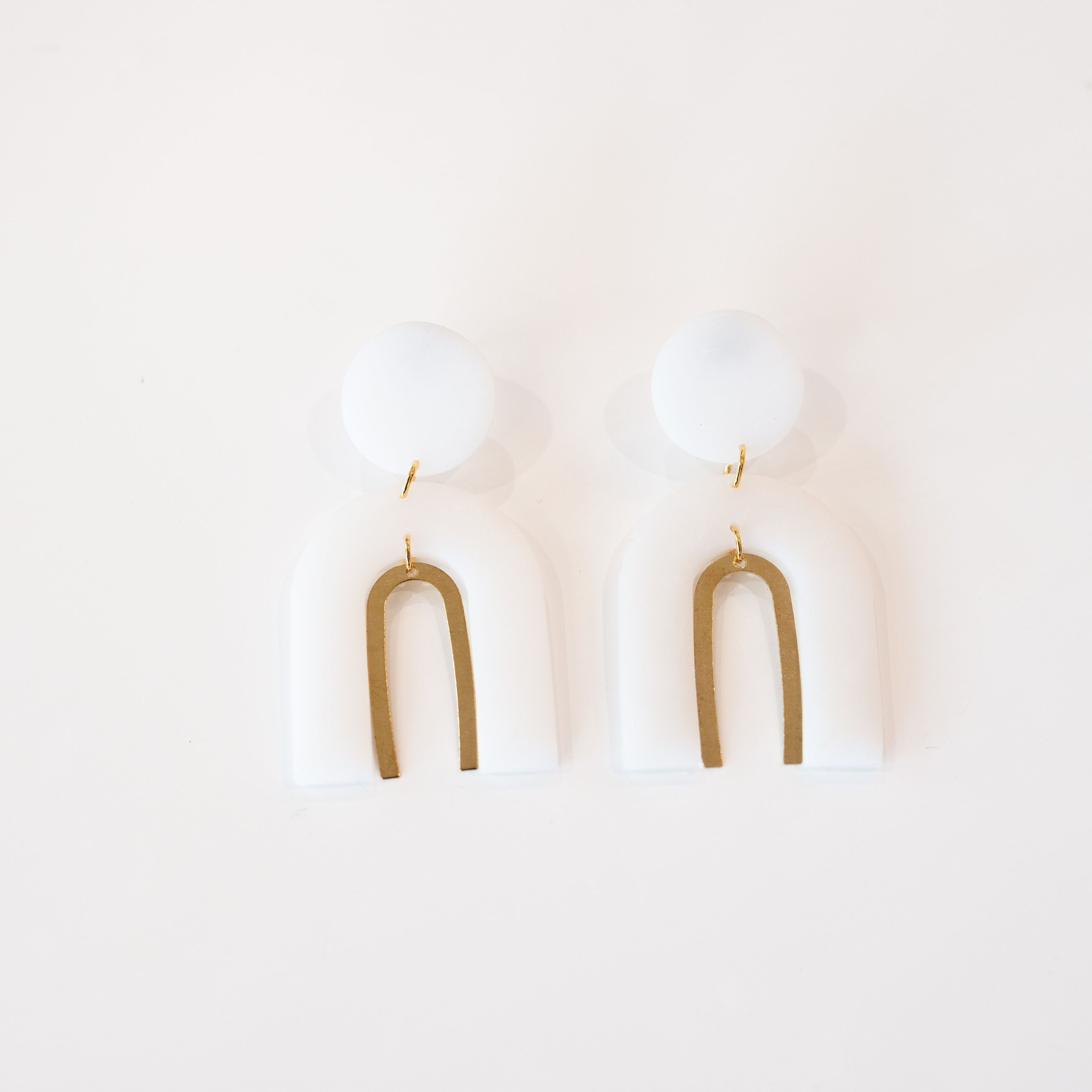 The Matisse Earring: Alabaster