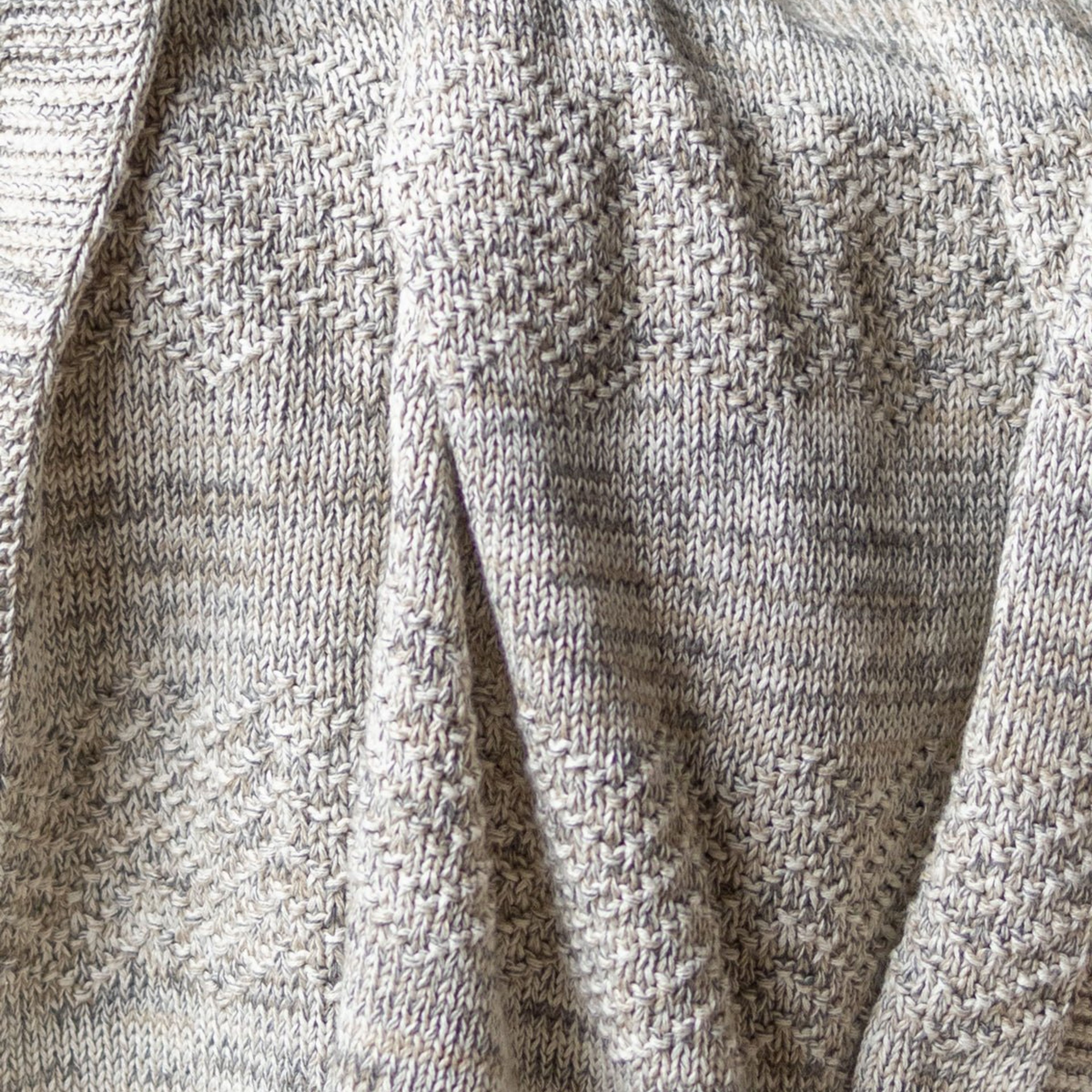Cappucine Organic Cotton Knit Throw
