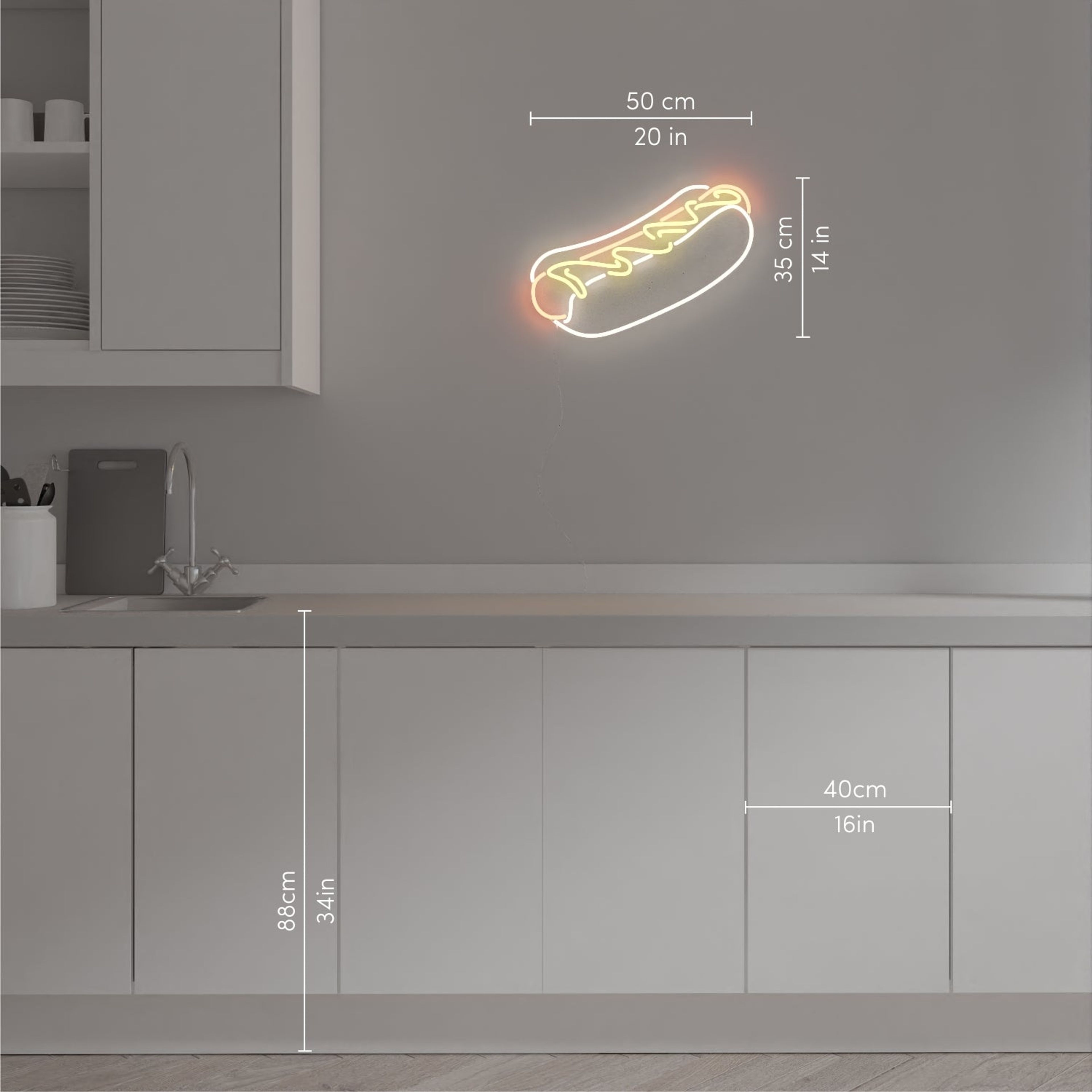 Hot Dog, LED Neon Sign