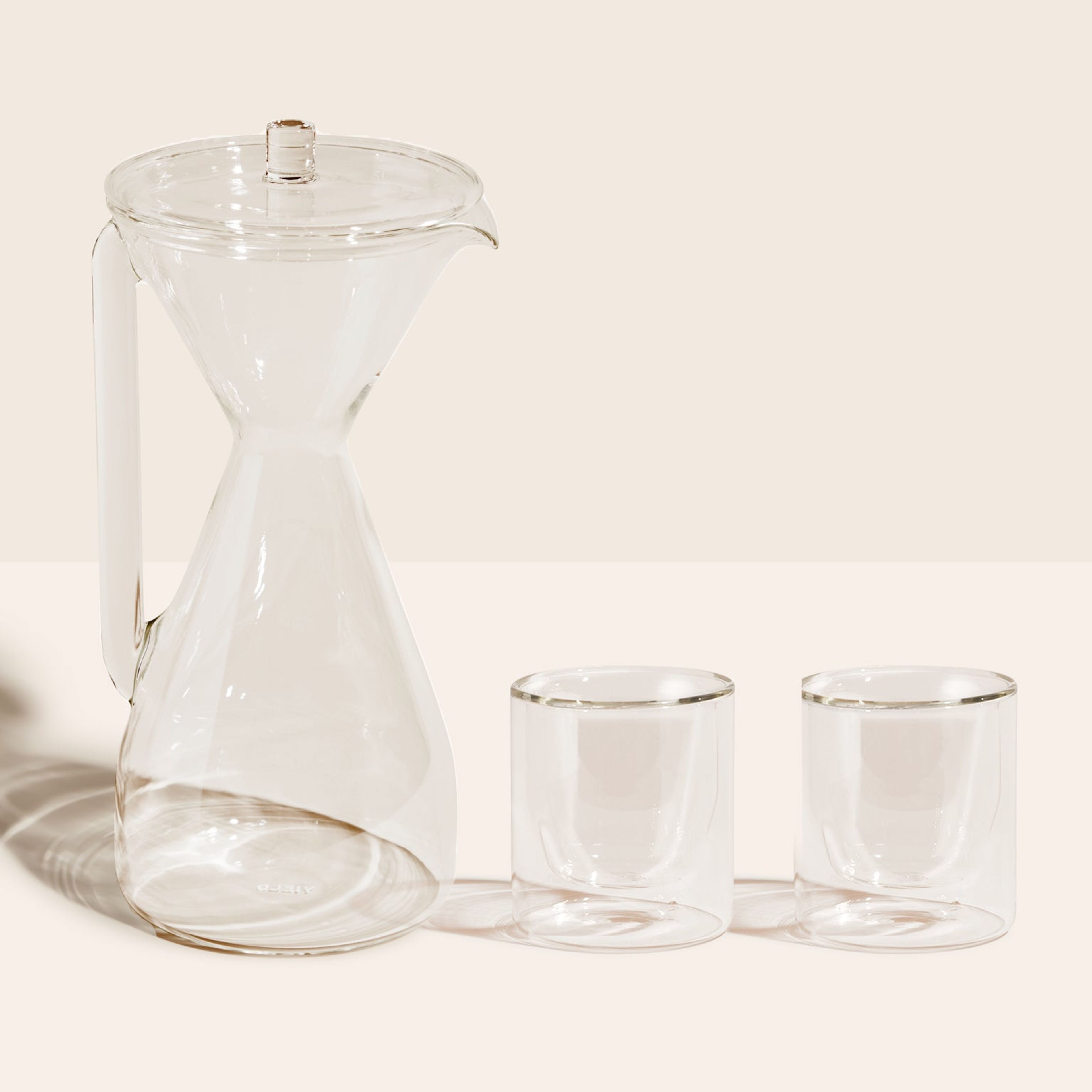Pour Over Carafe + Century Glasses
