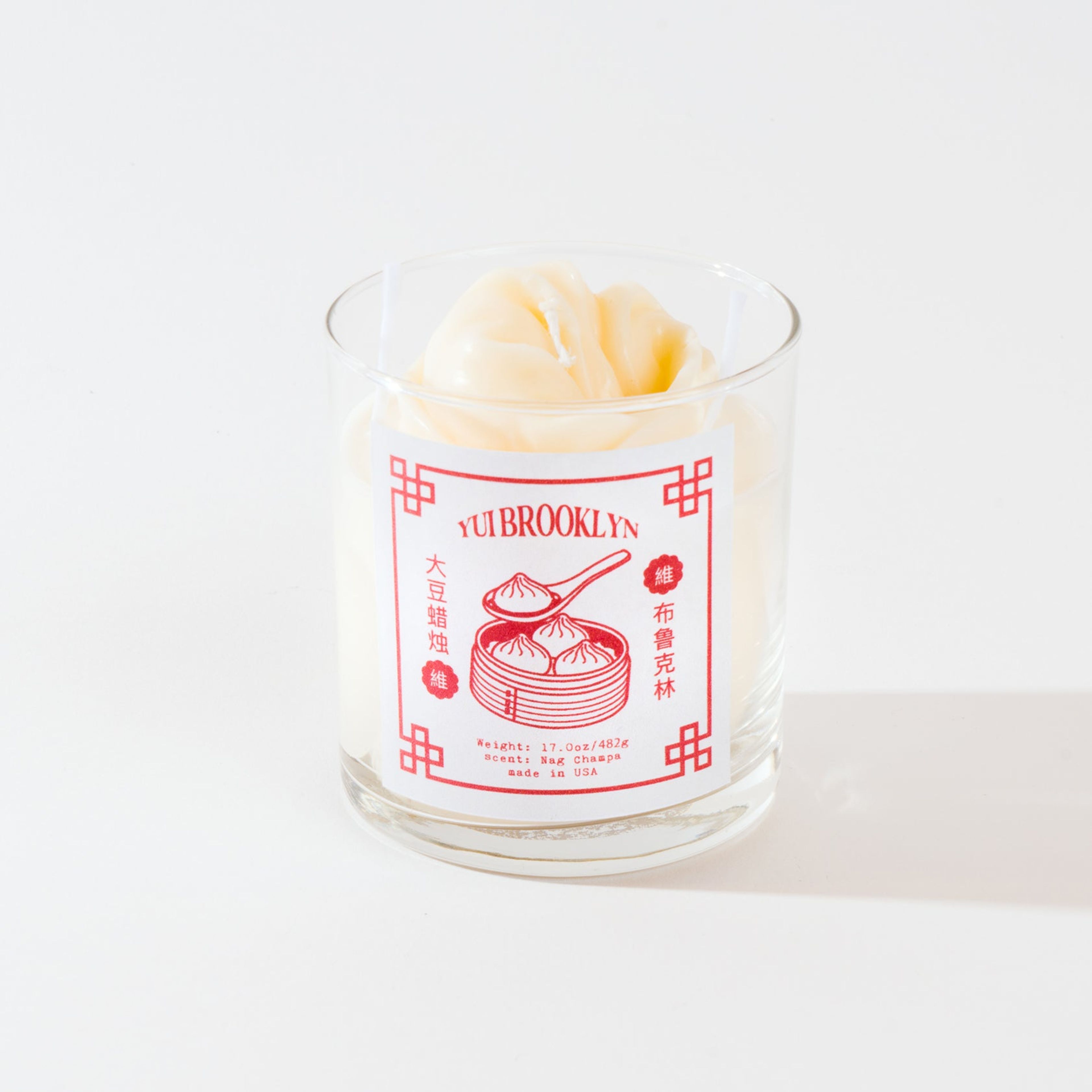 Scented Jar candle with Dumpling on top  │ Soy Wax Candle