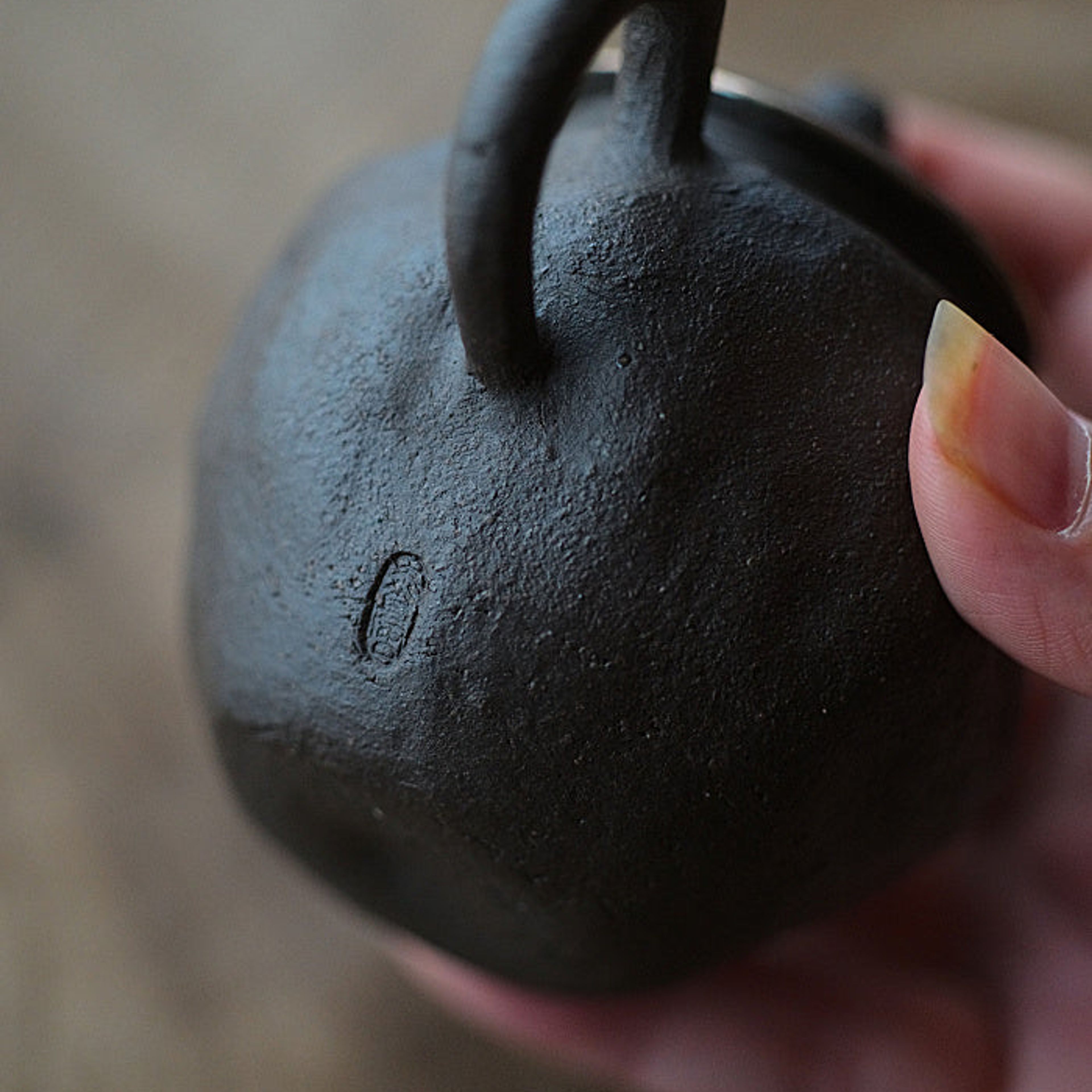 Delicate Wabi-Sabi Black Teapot by Cheng Wei