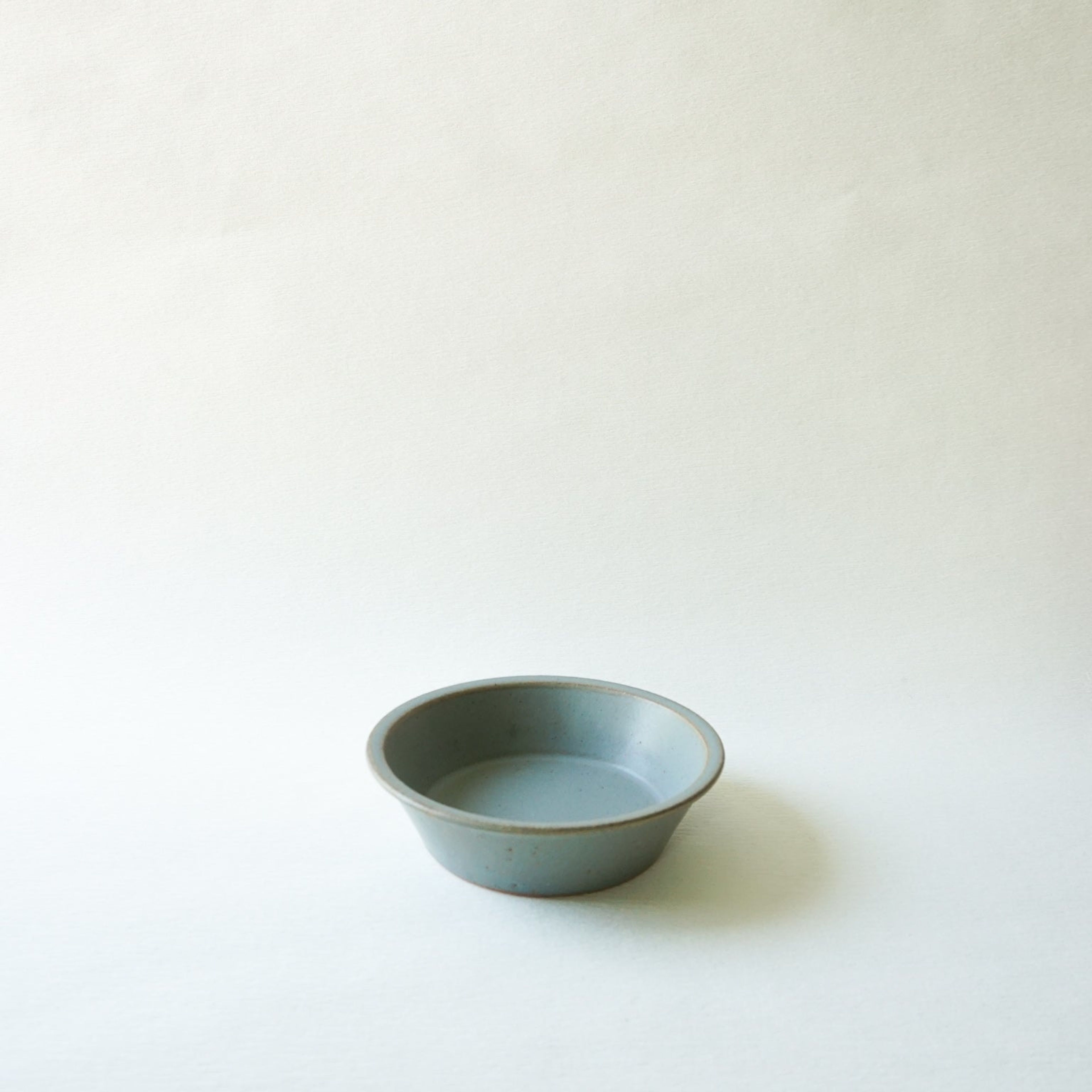 Blue Grey Stackable Small Shallow Bowl