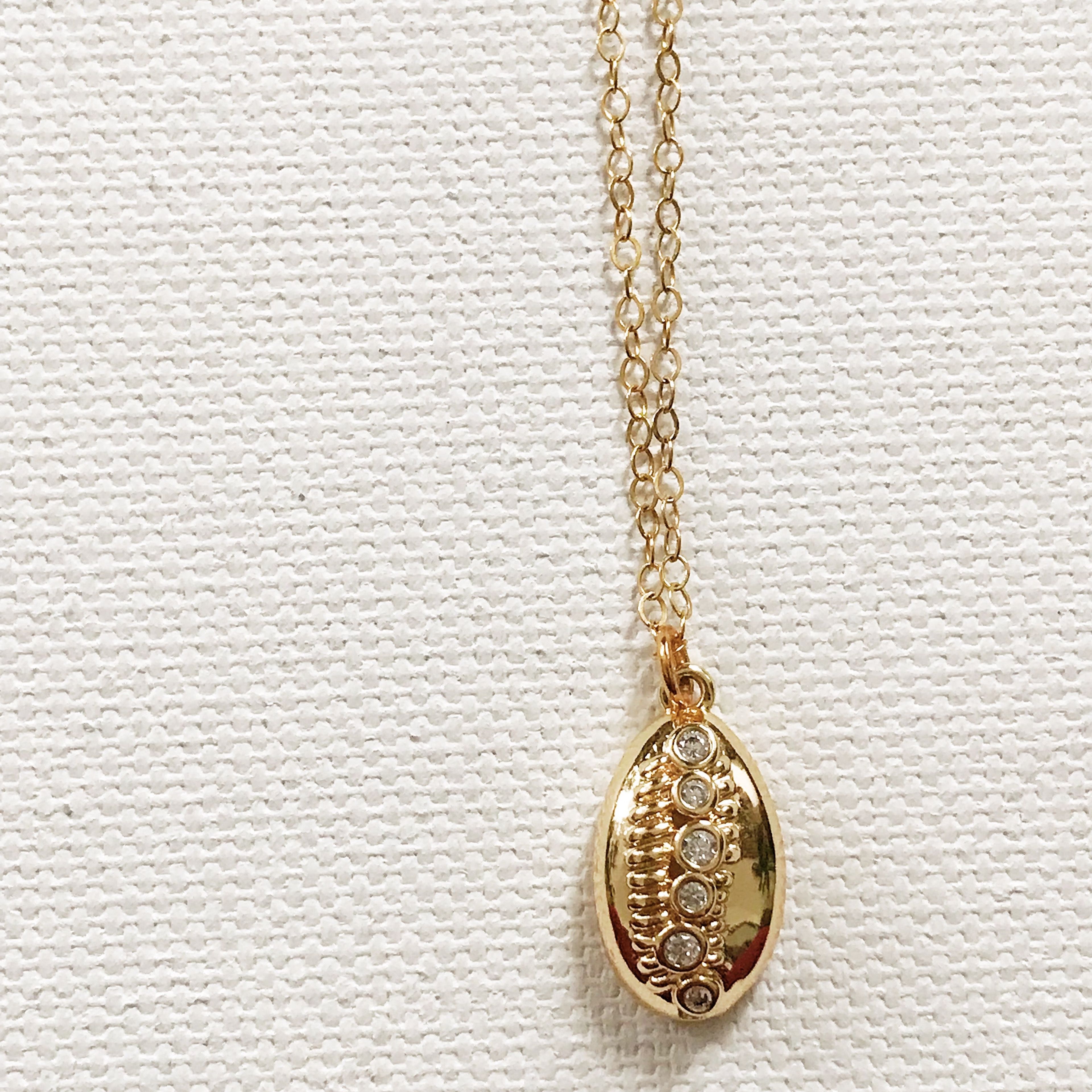 Crystal Cowrie Necklace