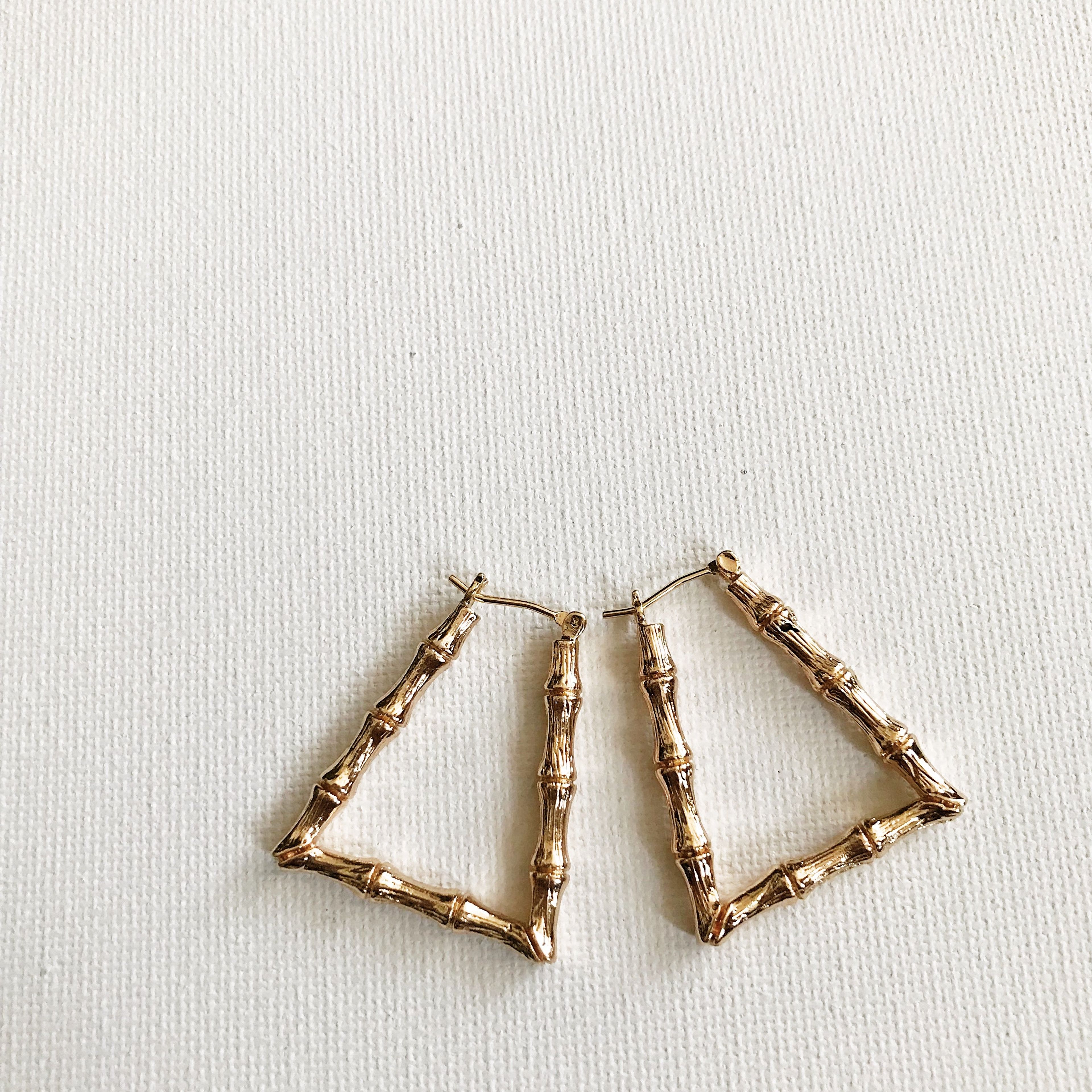 Small Bamboo Hoops // Select Style