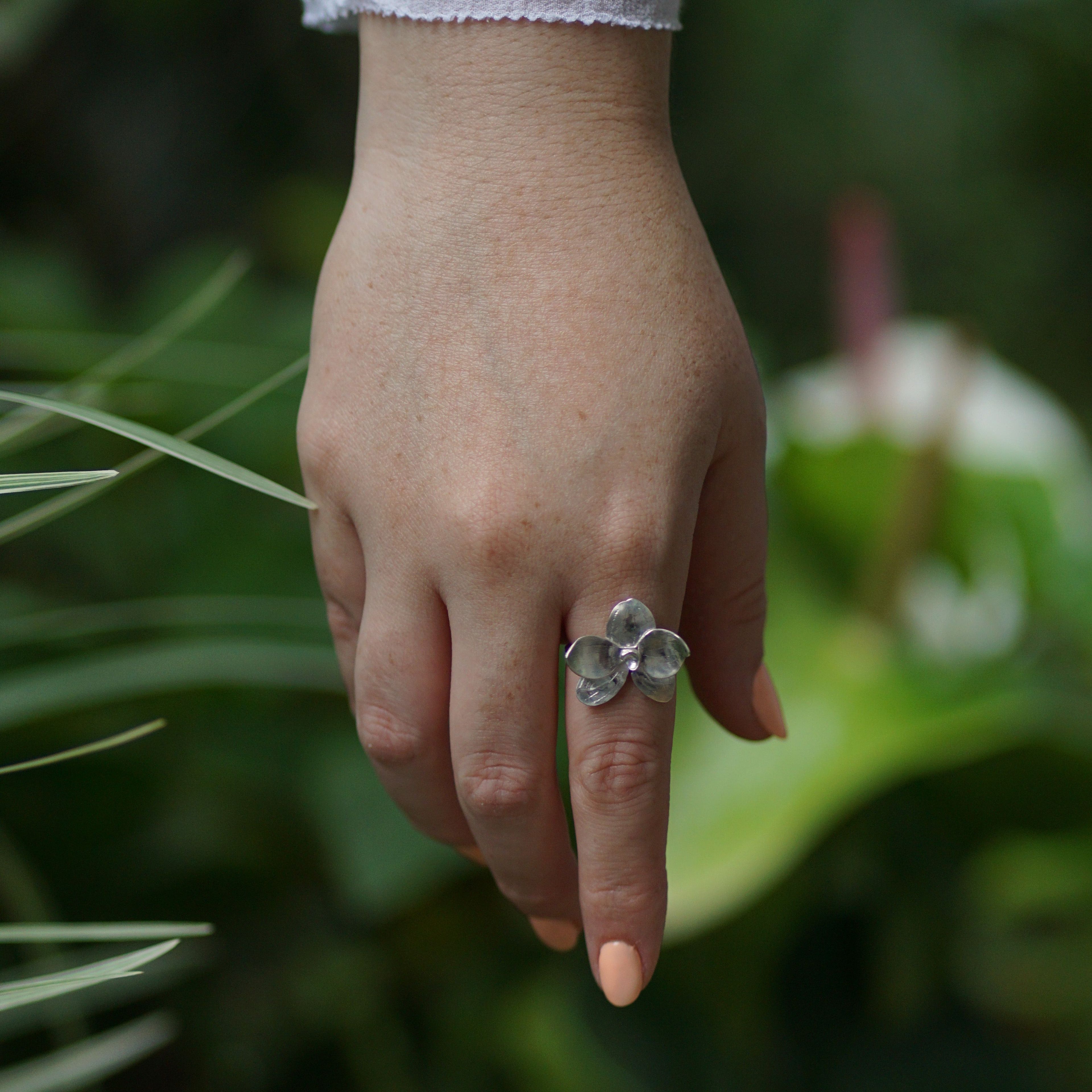 Orchid Flower Ring