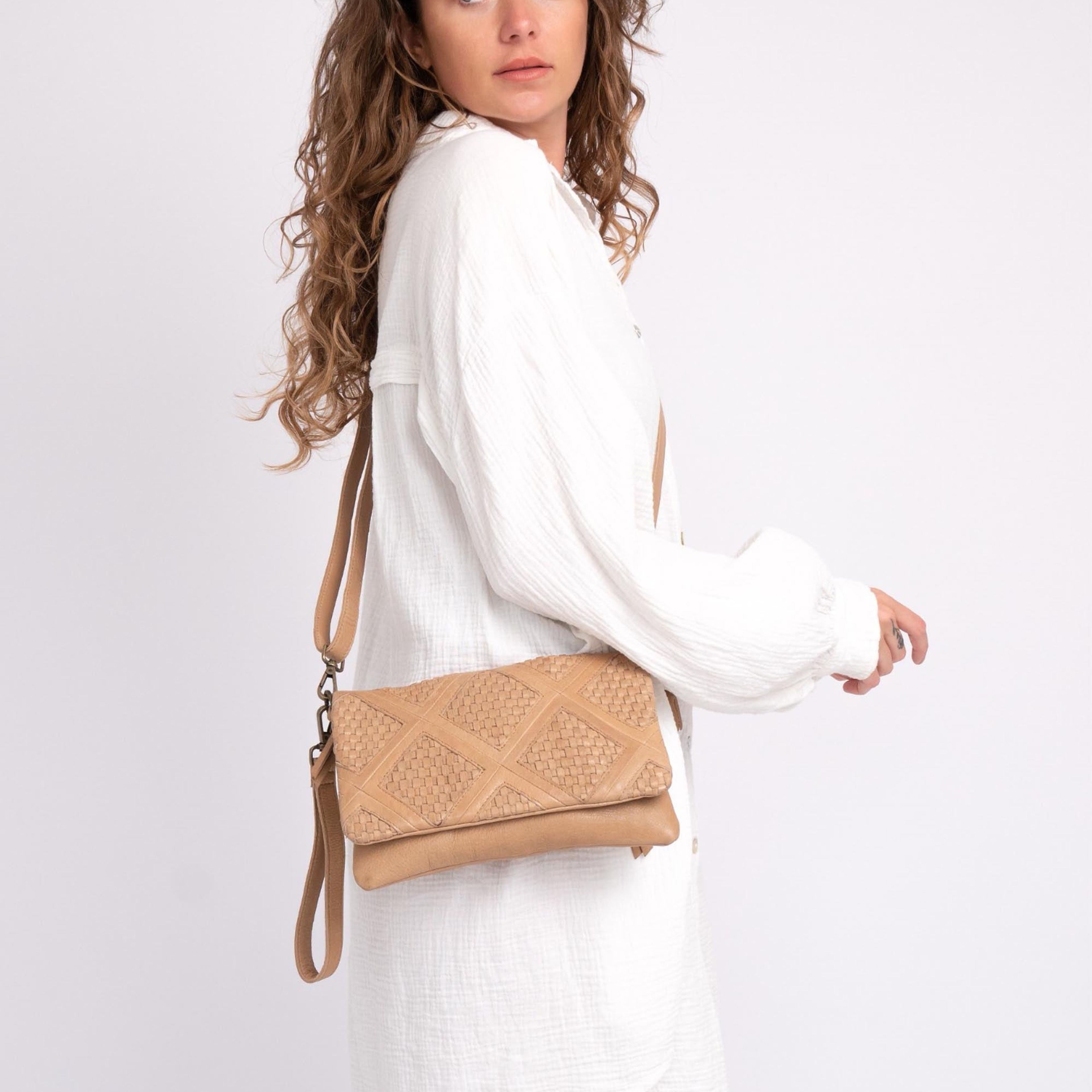 Michels | Bohemian Leather Fold-Over Bag