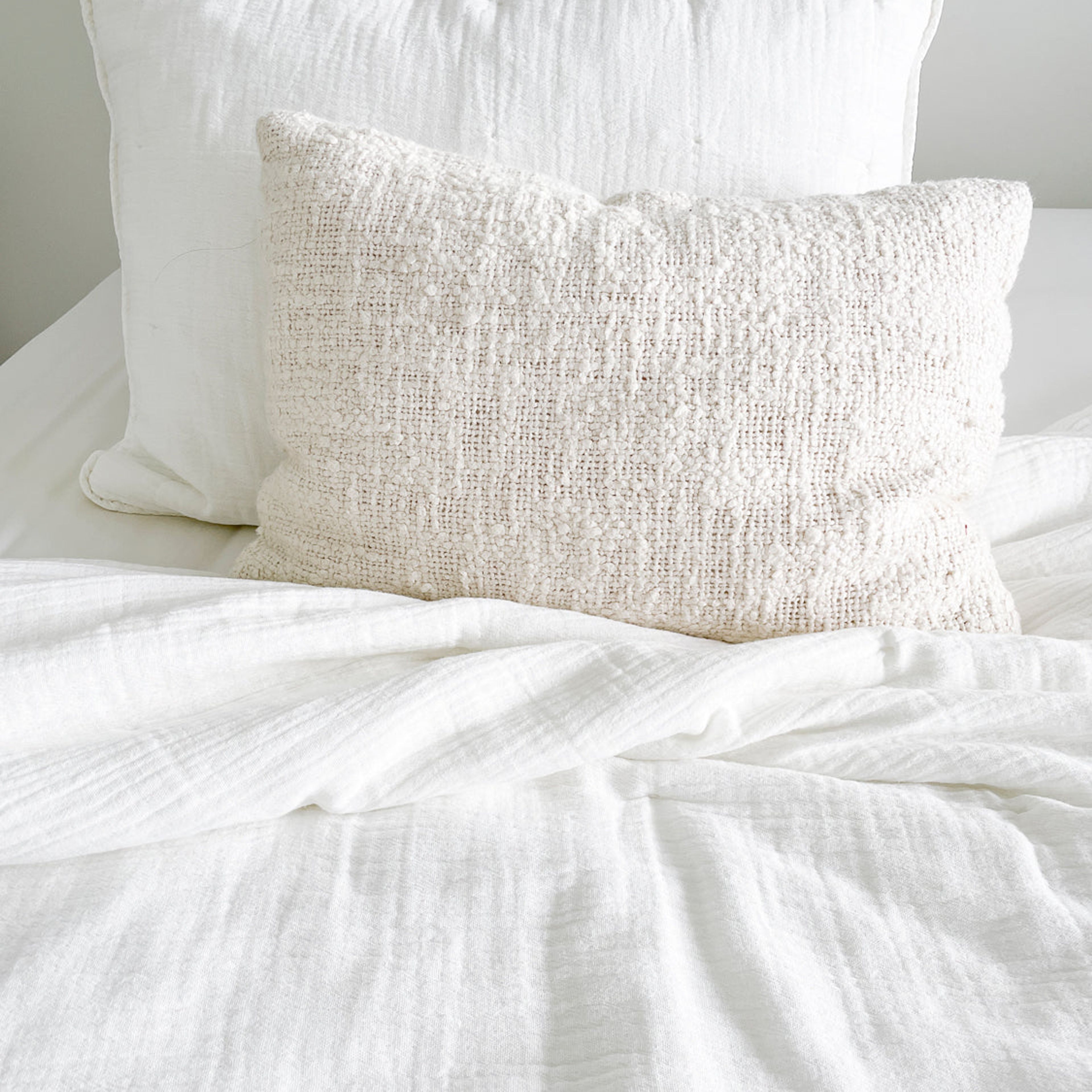 Soft Cozy Cotton Boucle Pillows