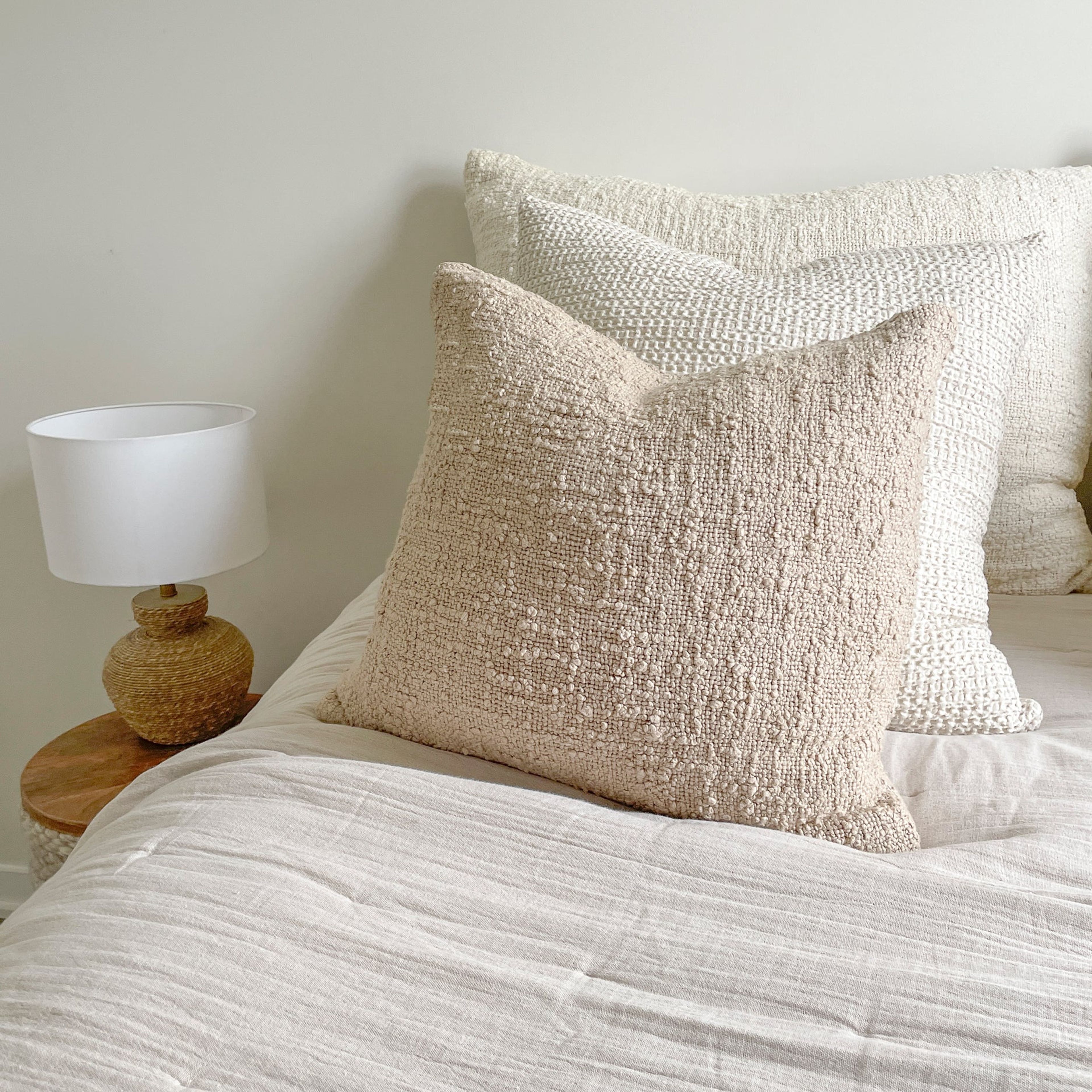 Soft Cozy Cotton Boucle Pillows
