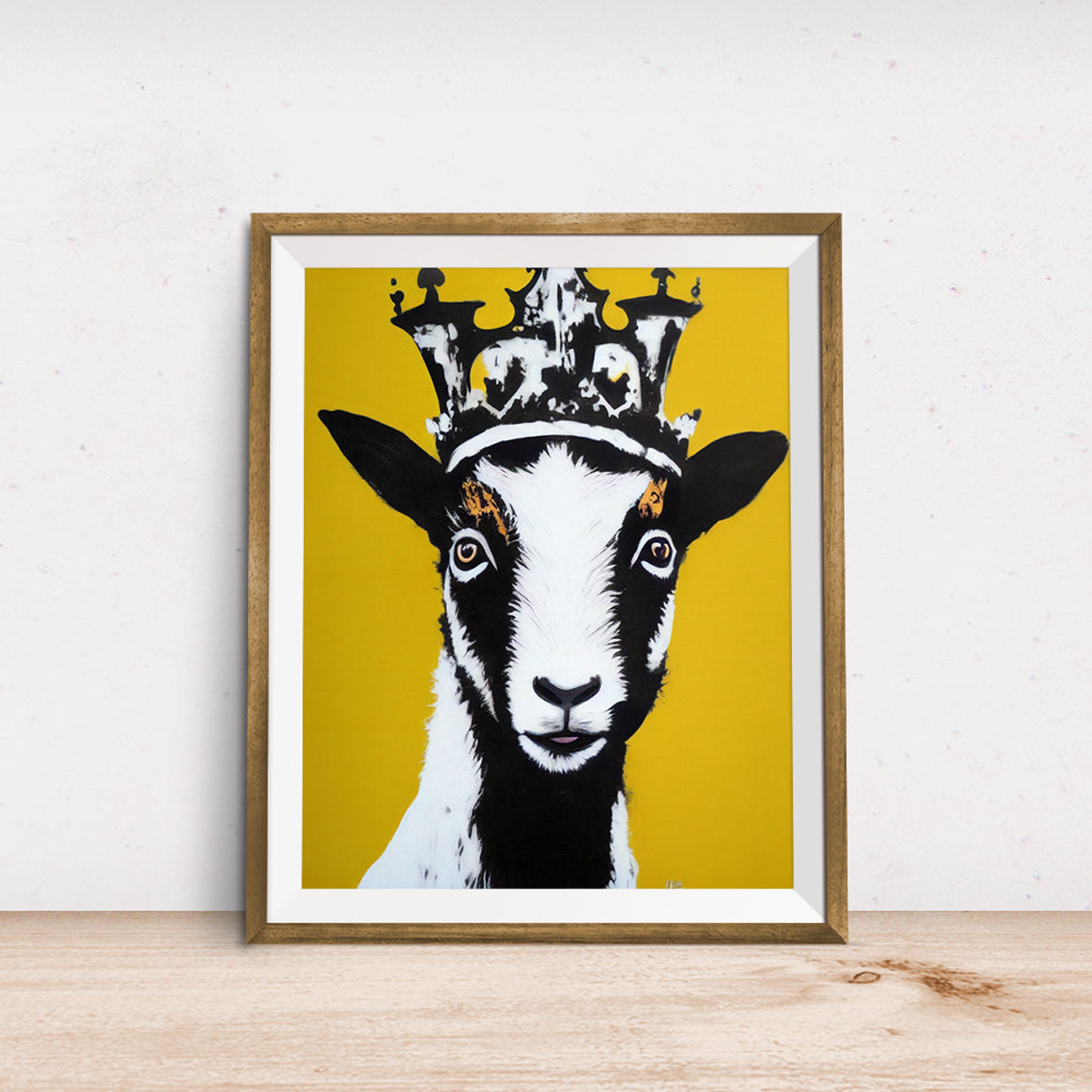 Crown Goat Poster