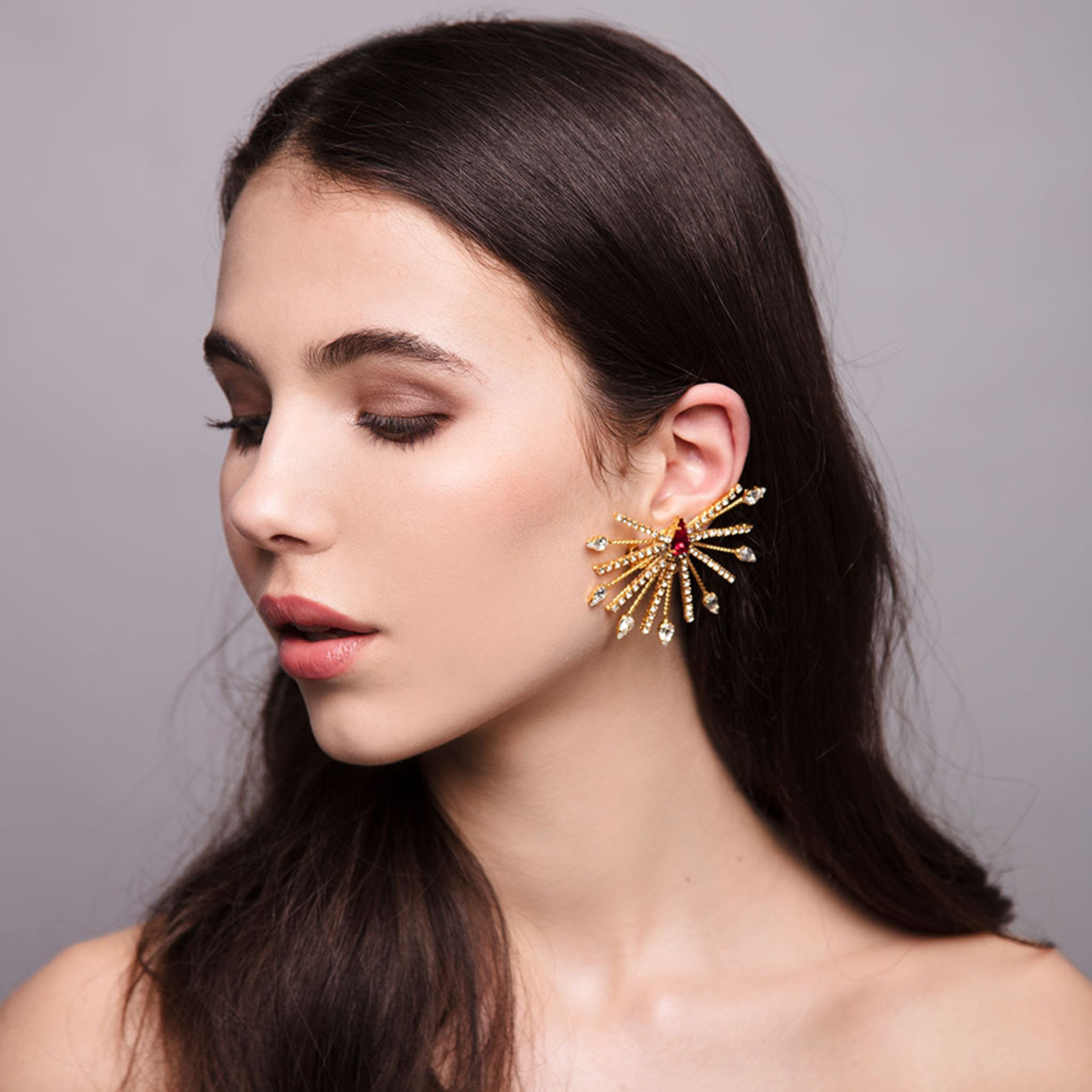 Aurea Rays | 9 | Gold or Silver Earrings