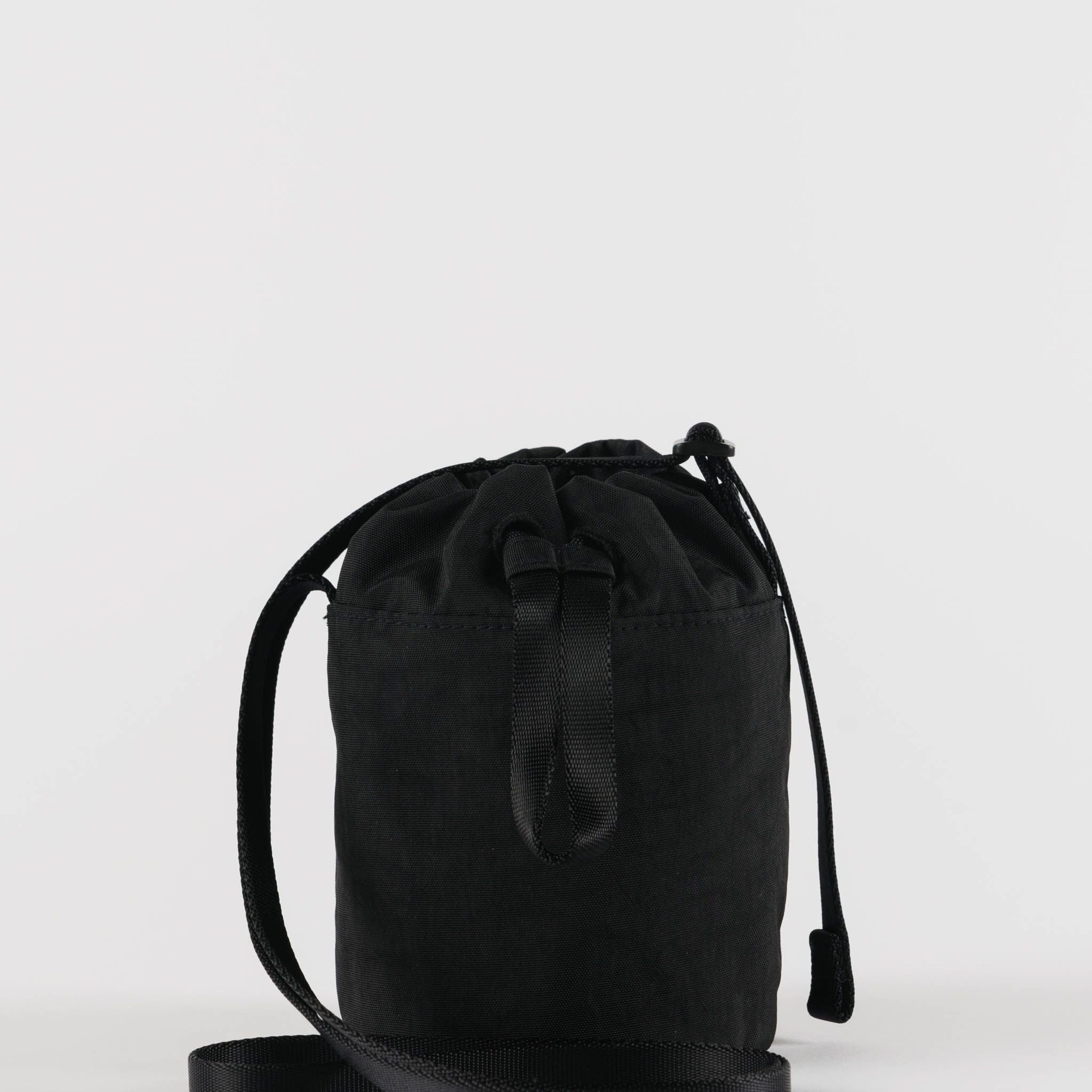 Mini Nylon Bucket Bag - Black