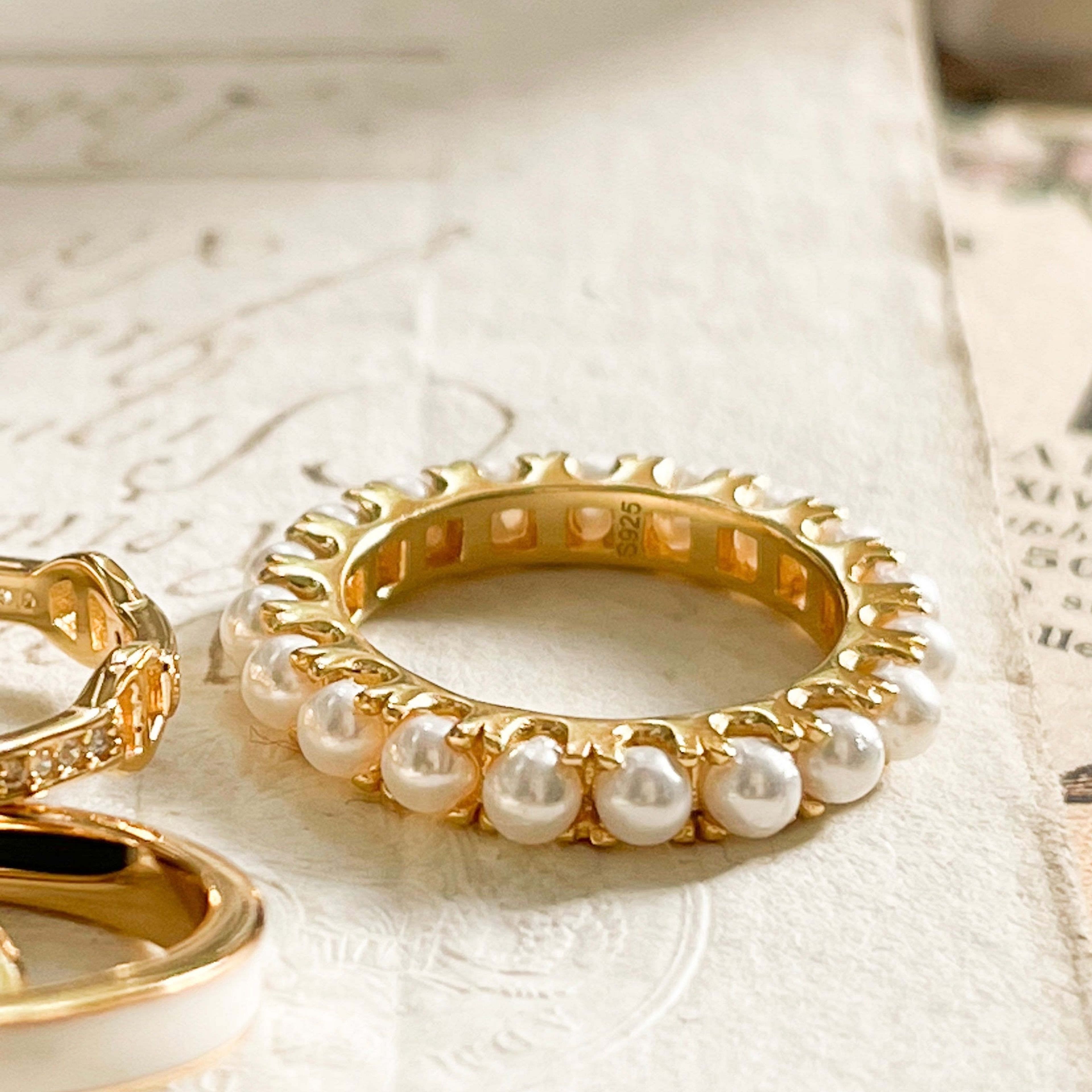 Pearl Eternity Ring