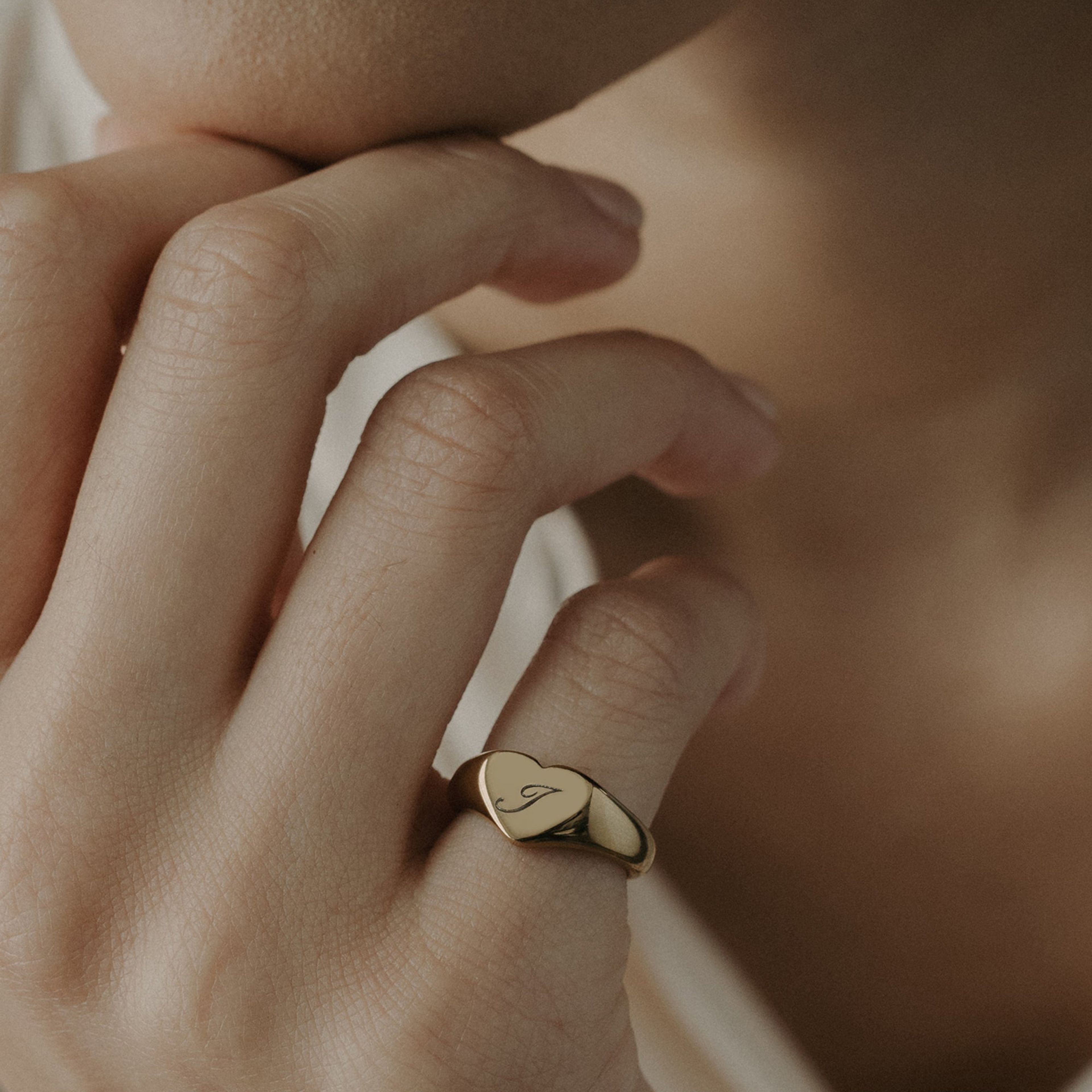 Signet Heart Ring [Personalize]
