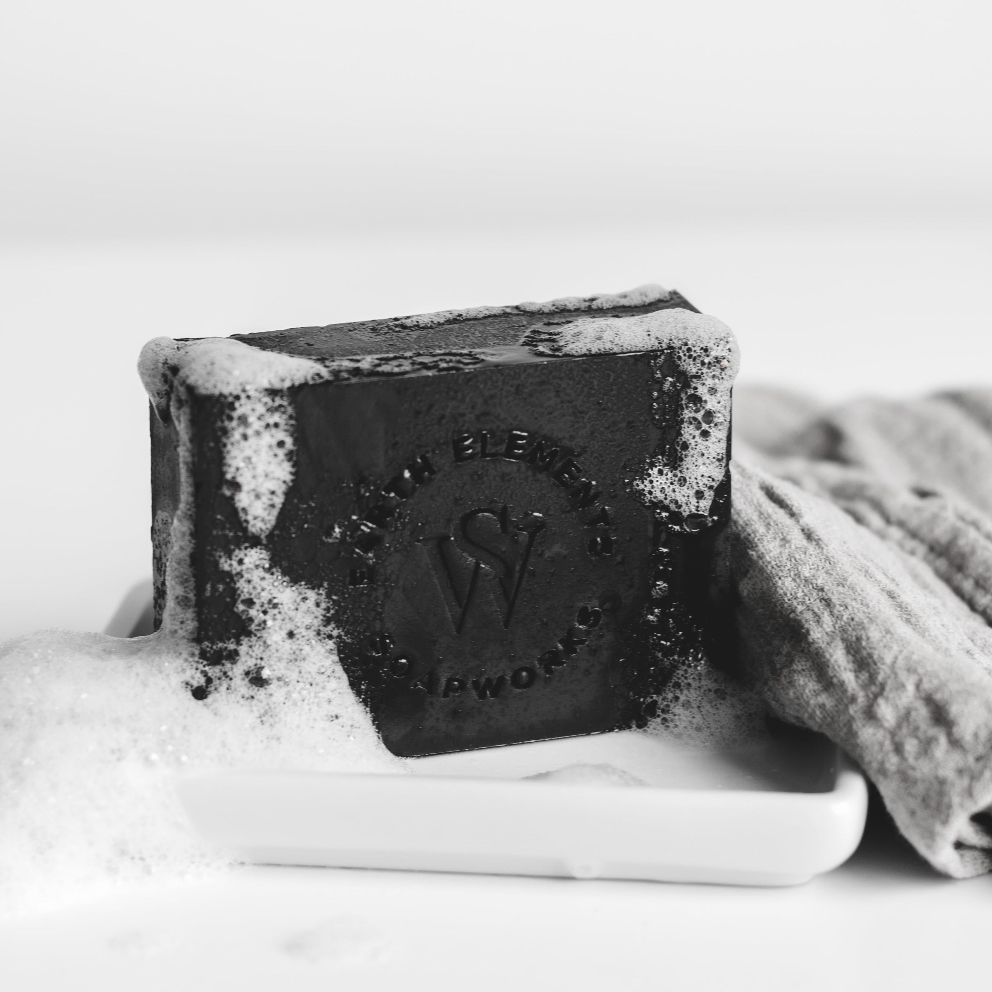 TEA TREE + LAVENDER WITH ACTIVATED CHARCOAL SOAP