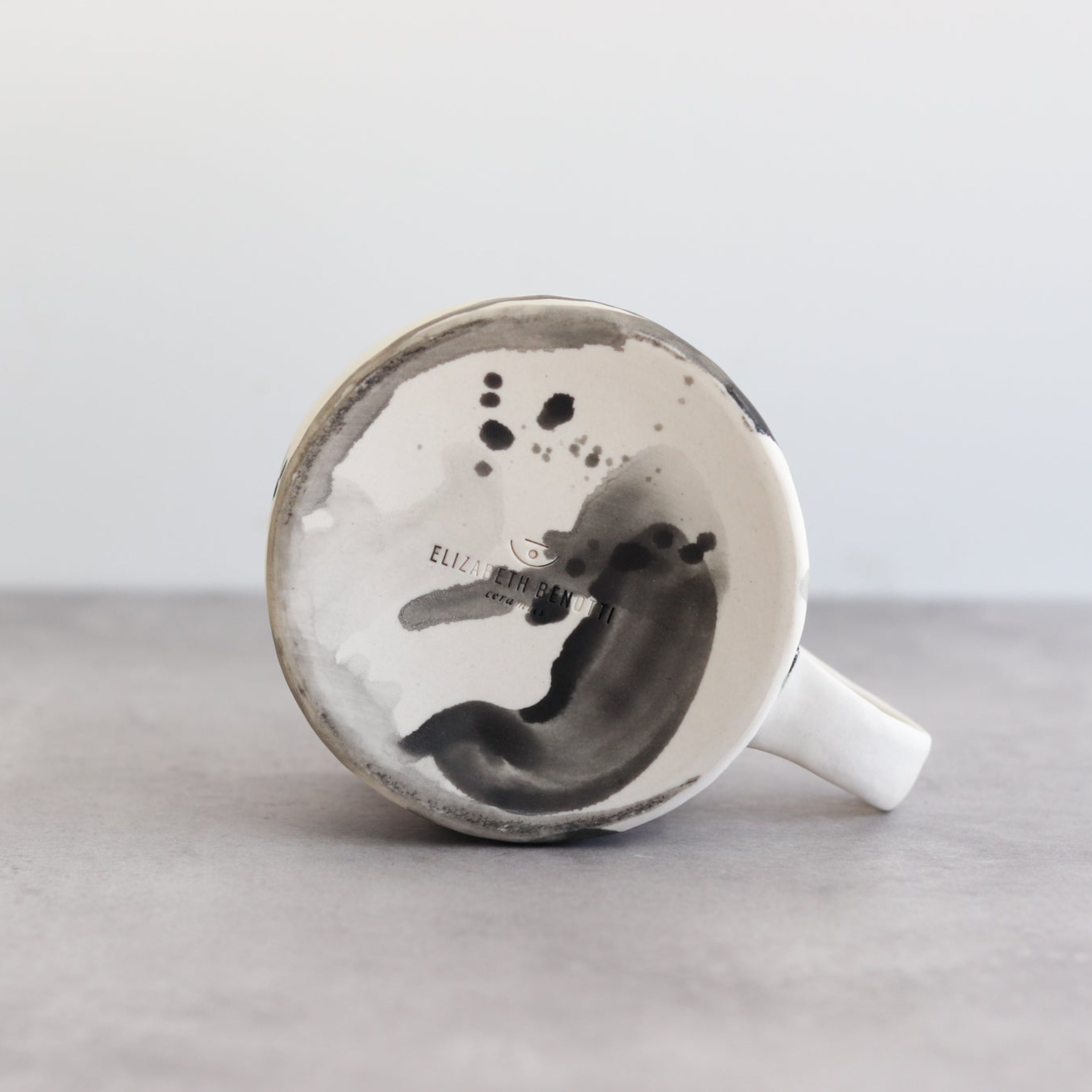 Pinched Splatter Mug - Natural