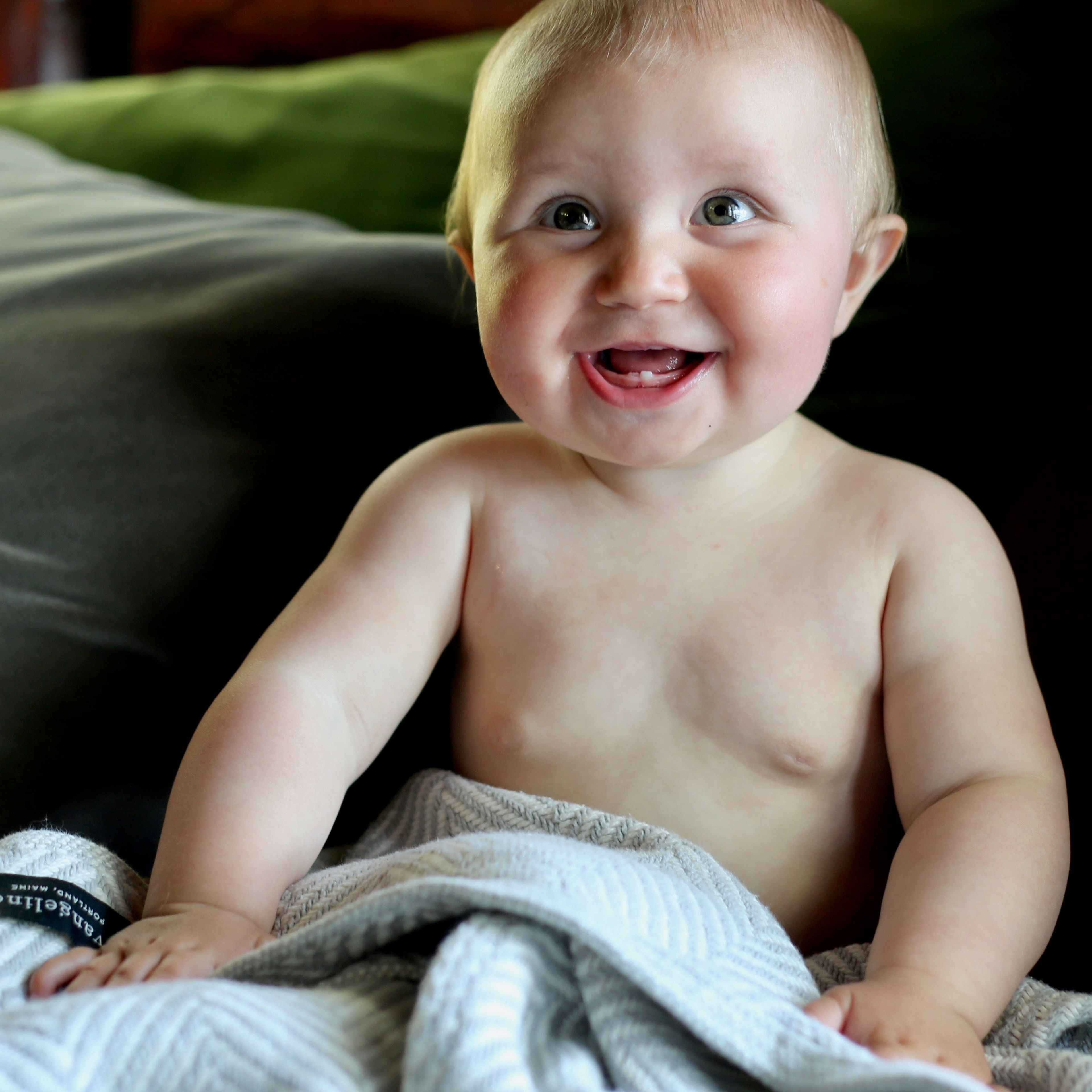 Baby Blanket Pinstripes