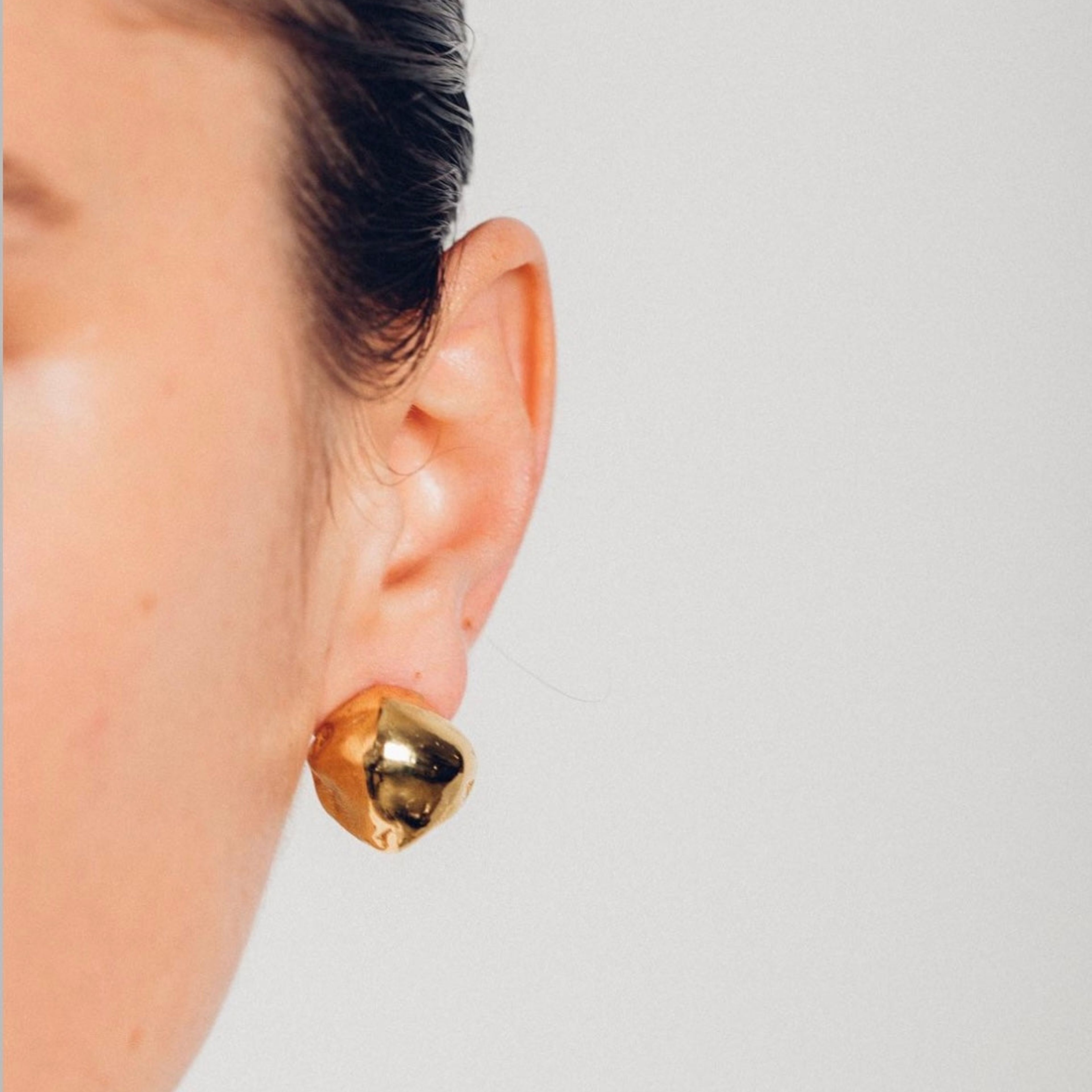 RELEASED FROM LOVE - Oversized Cast Pearl Studs