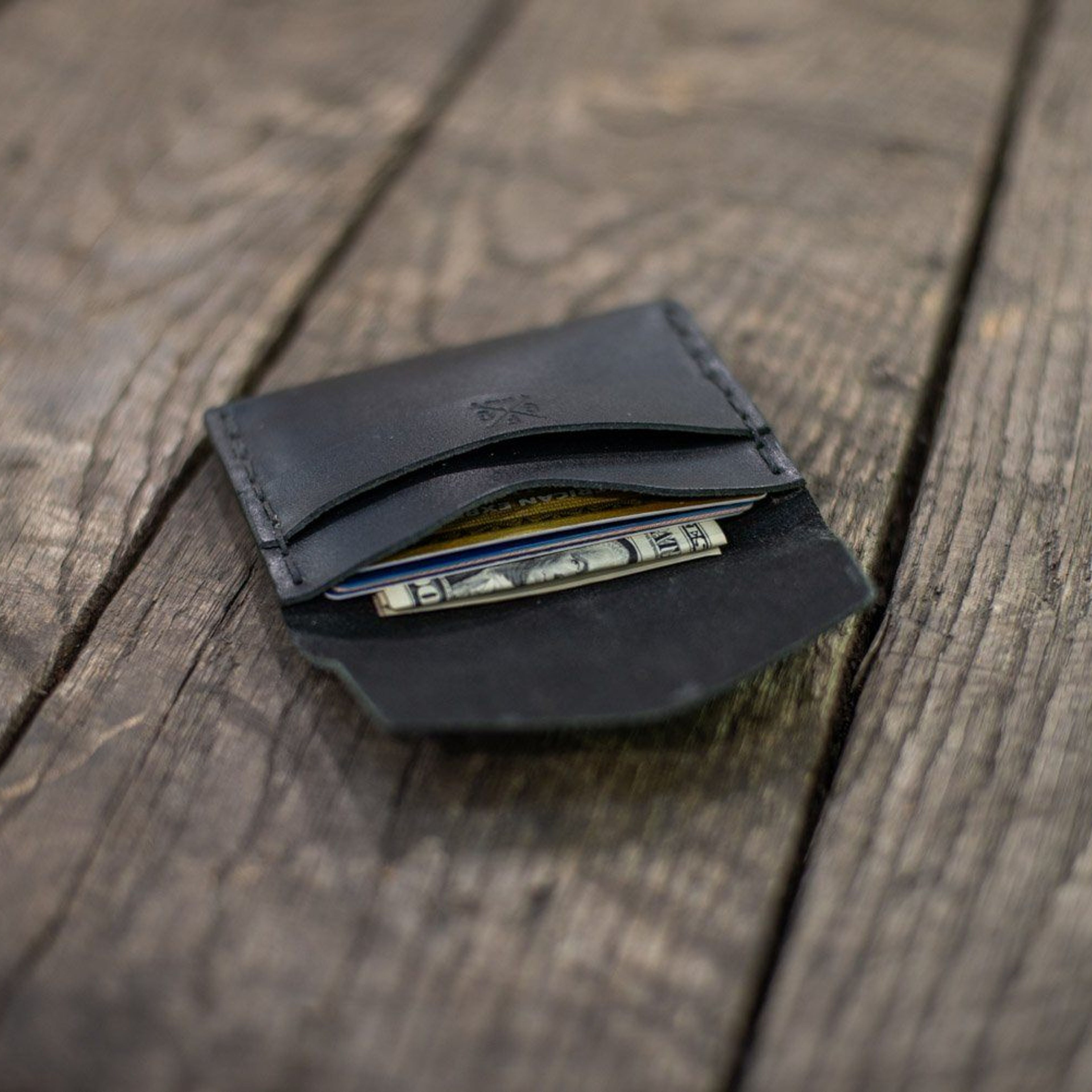 Tuck Leather Card Wallet