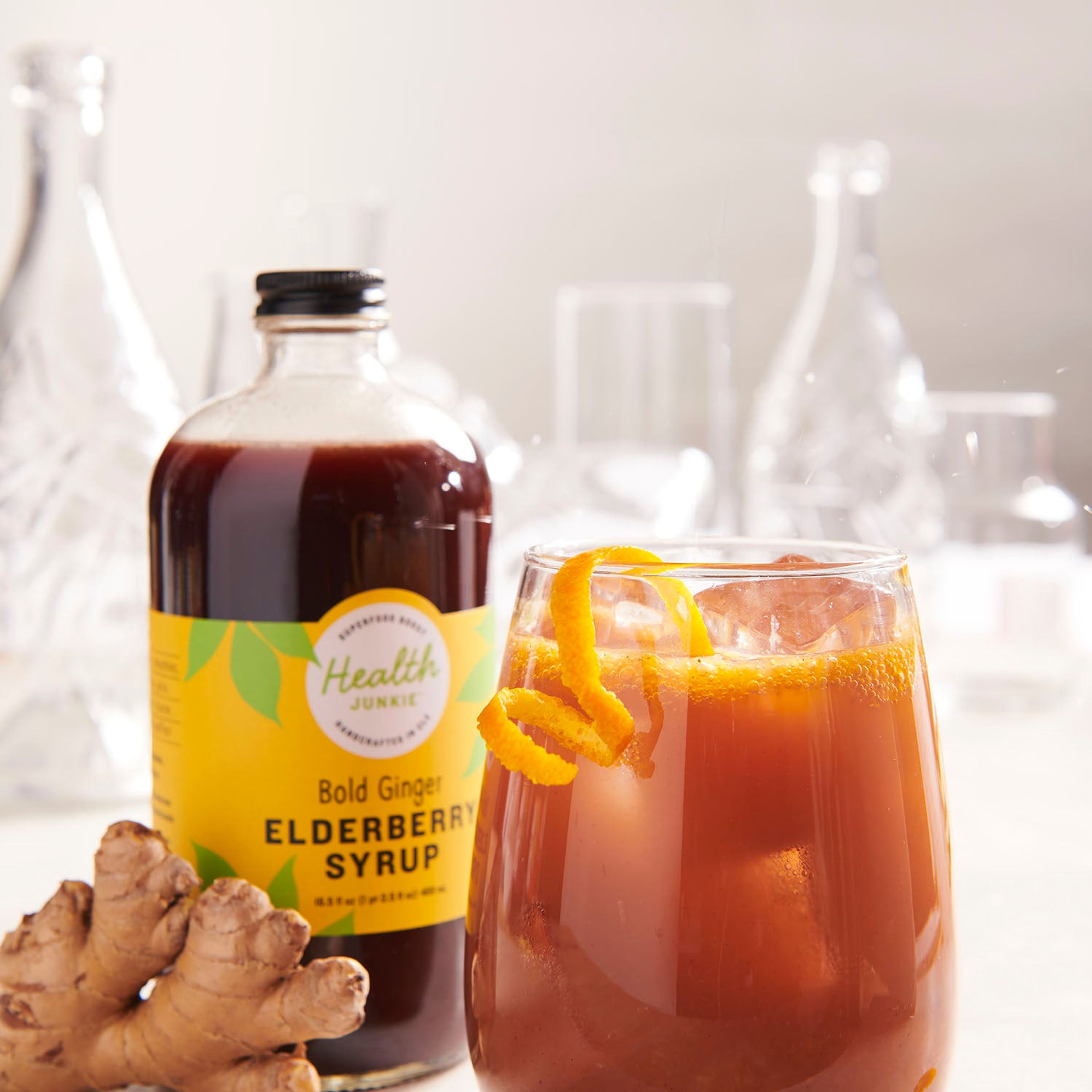 Bold Ginger Elderberry Syrup
