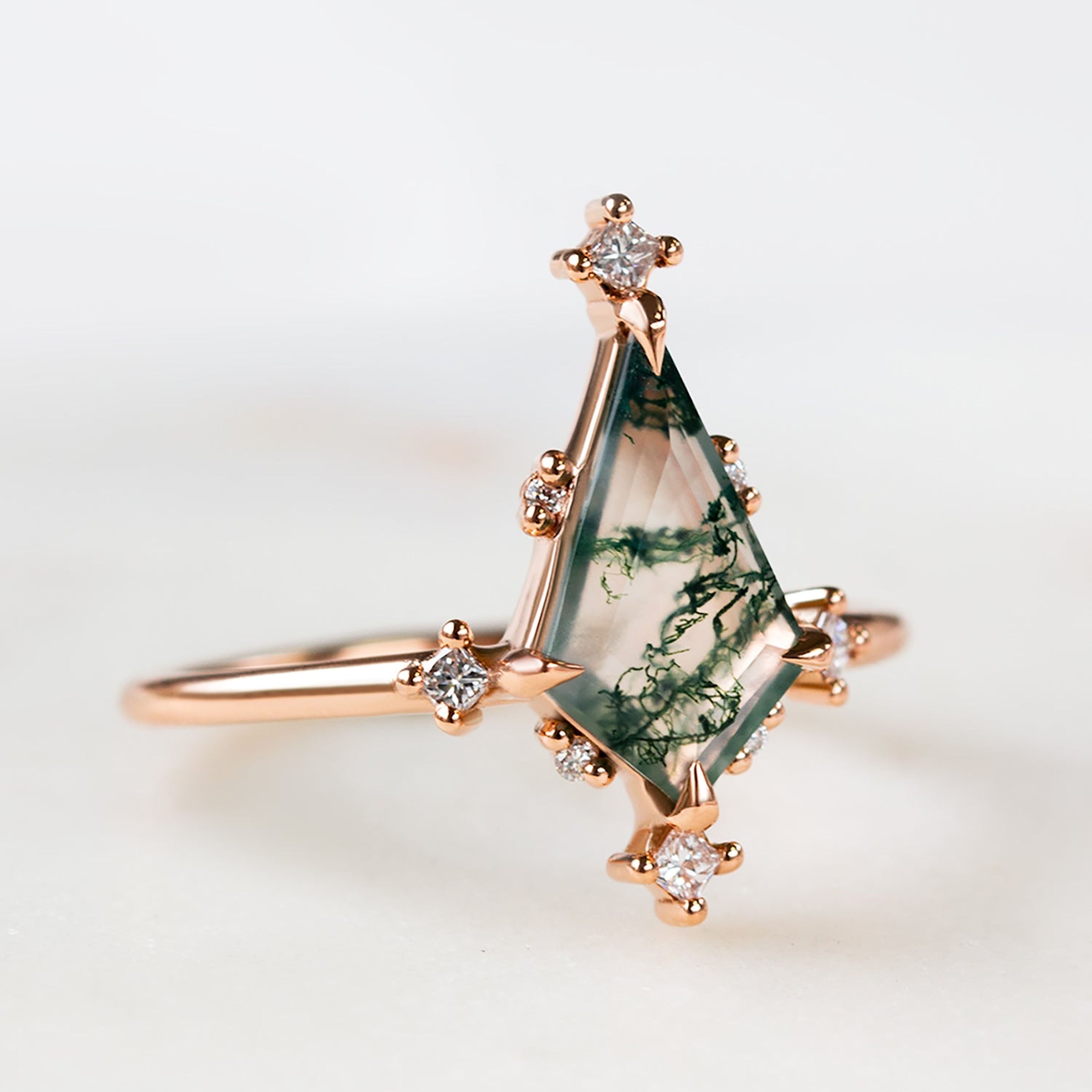 Maeve Ring (Moss Agate)