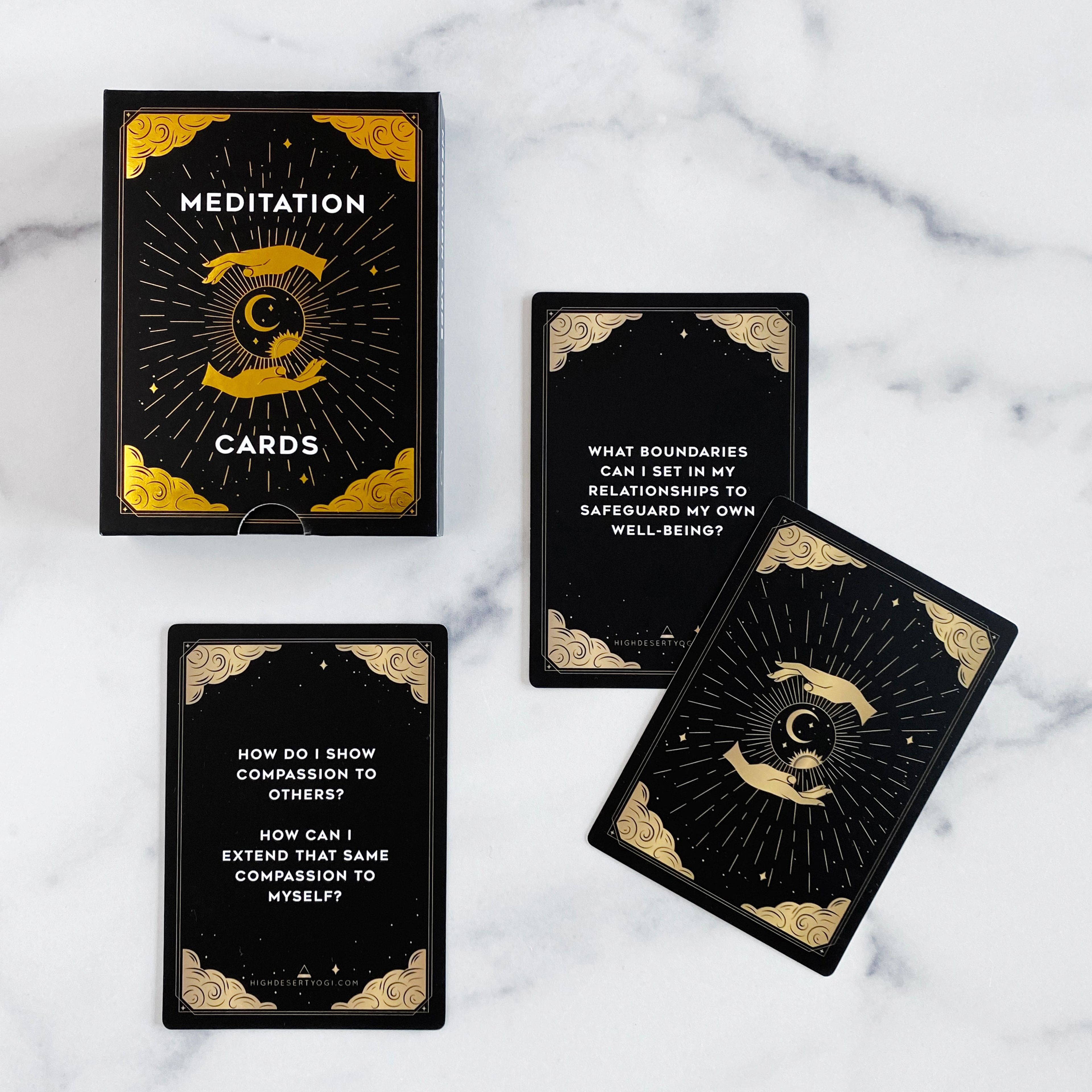 Yoga Card Decks, Meditation Cards, & 'Intuition' Blank Lined Journal Bundle