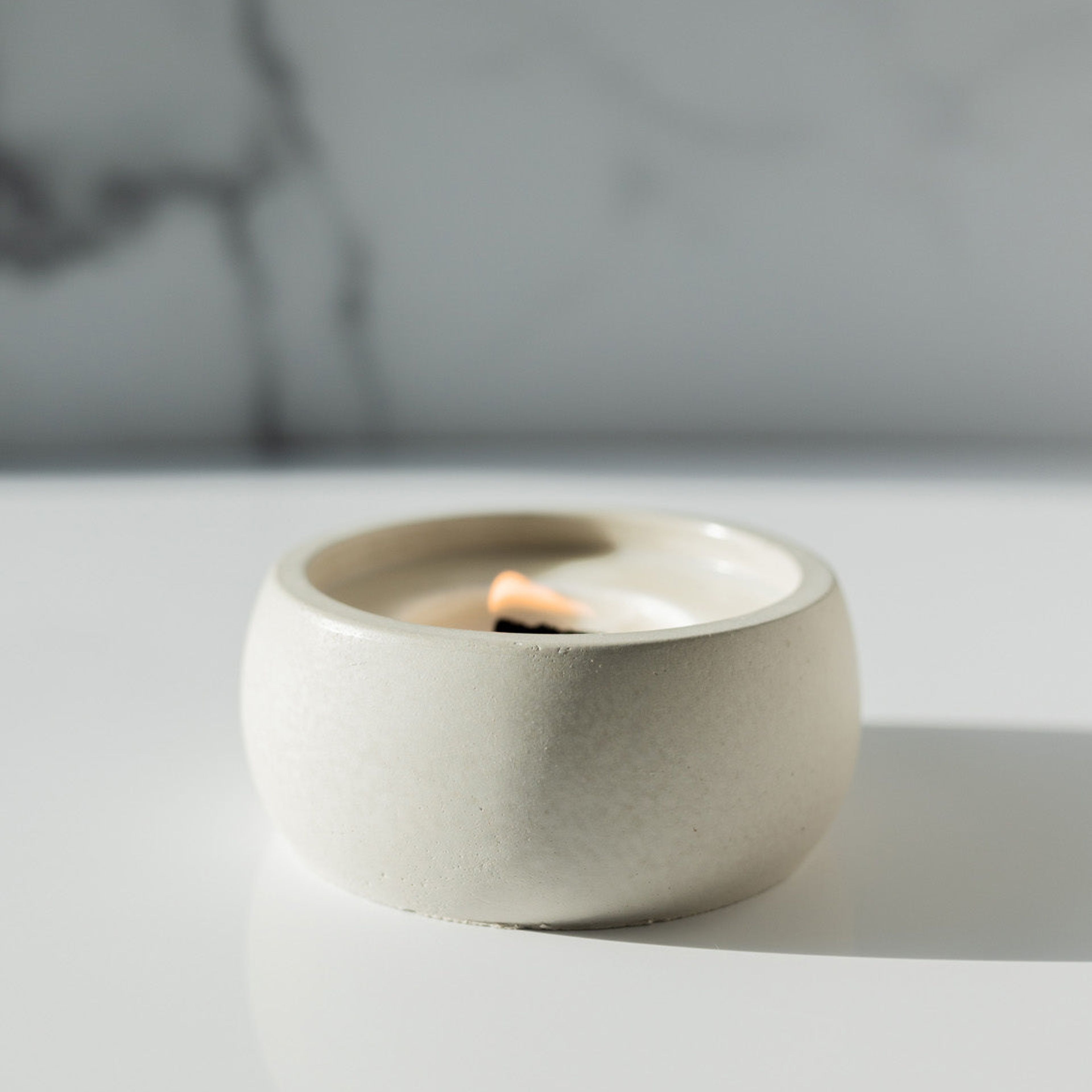 Mojave Dreams Coconut Soy Candle - Concrete Wooden Wick Vessel