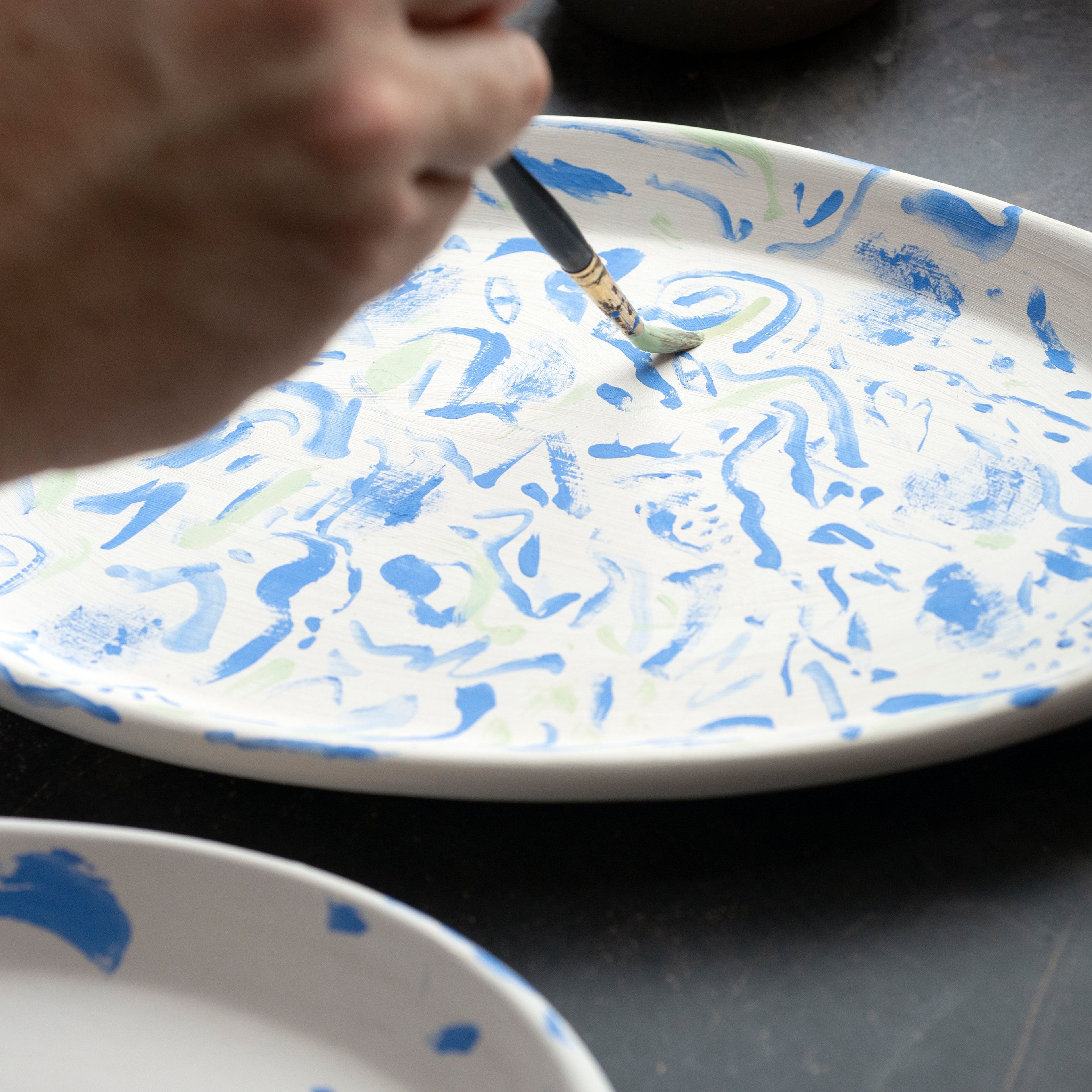 Gordon Hull Hand Painted Medium Platter