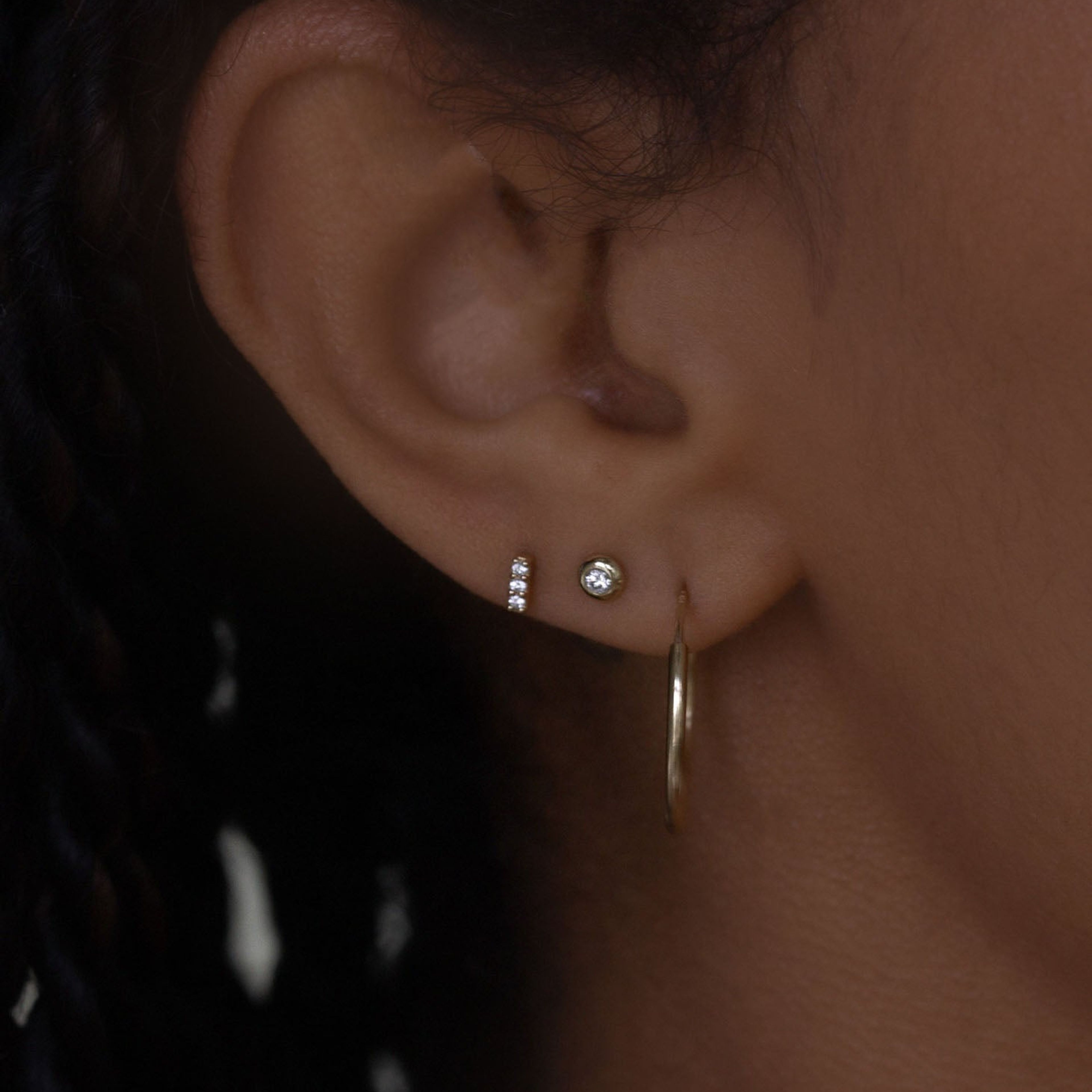 Olivia Round Diamond Stud Earrings