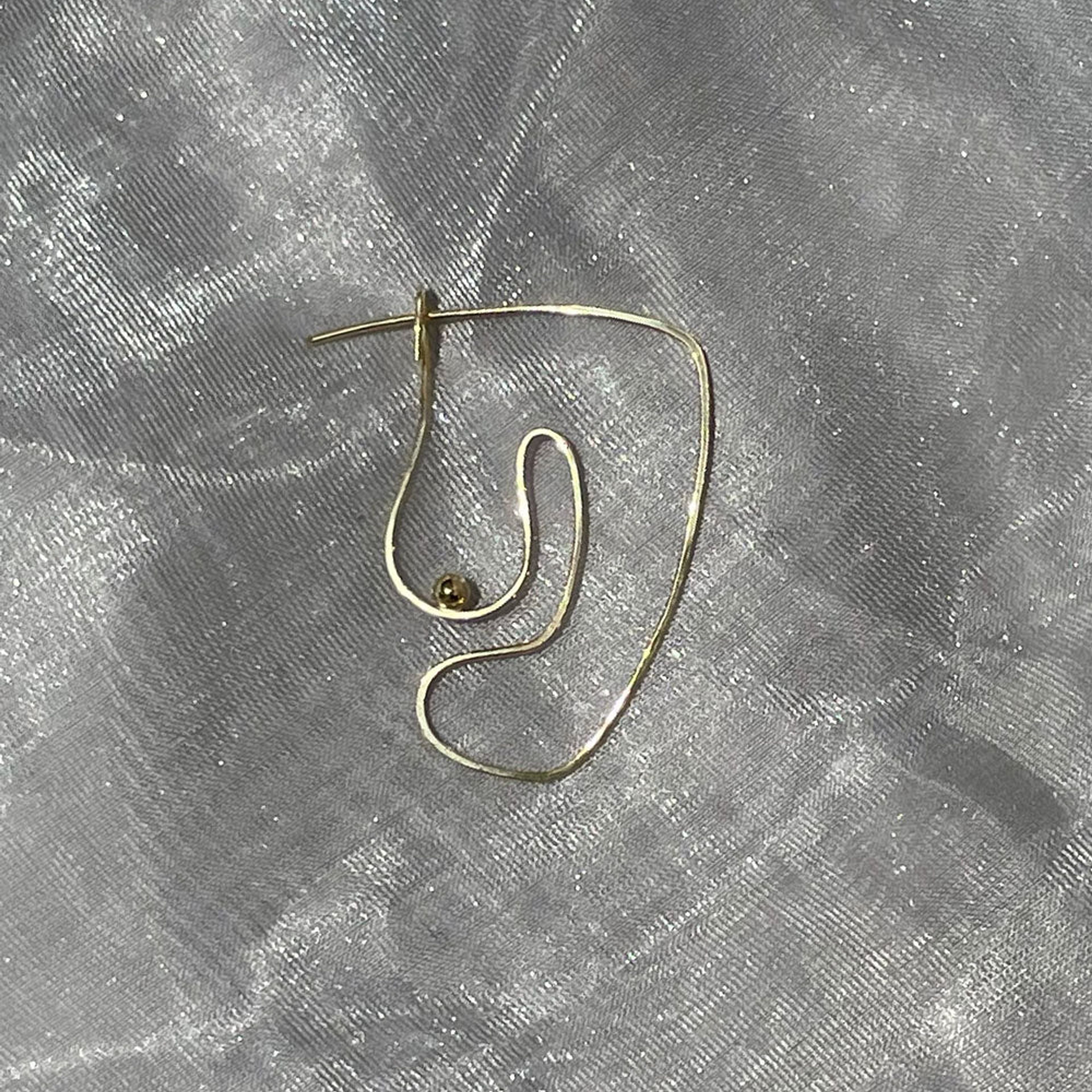 Deconstructed Nude Earring