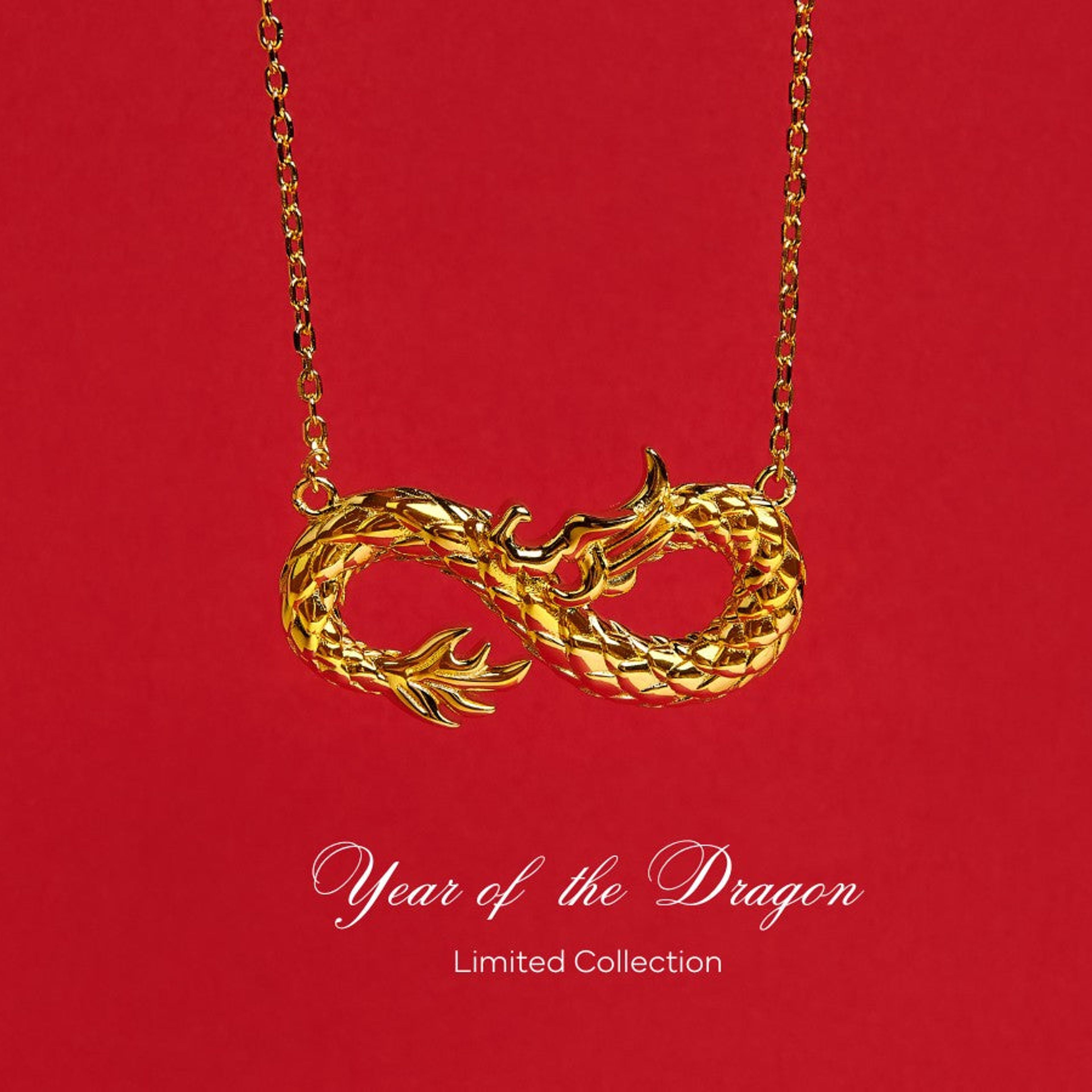 Infinity Dragon Necklace
