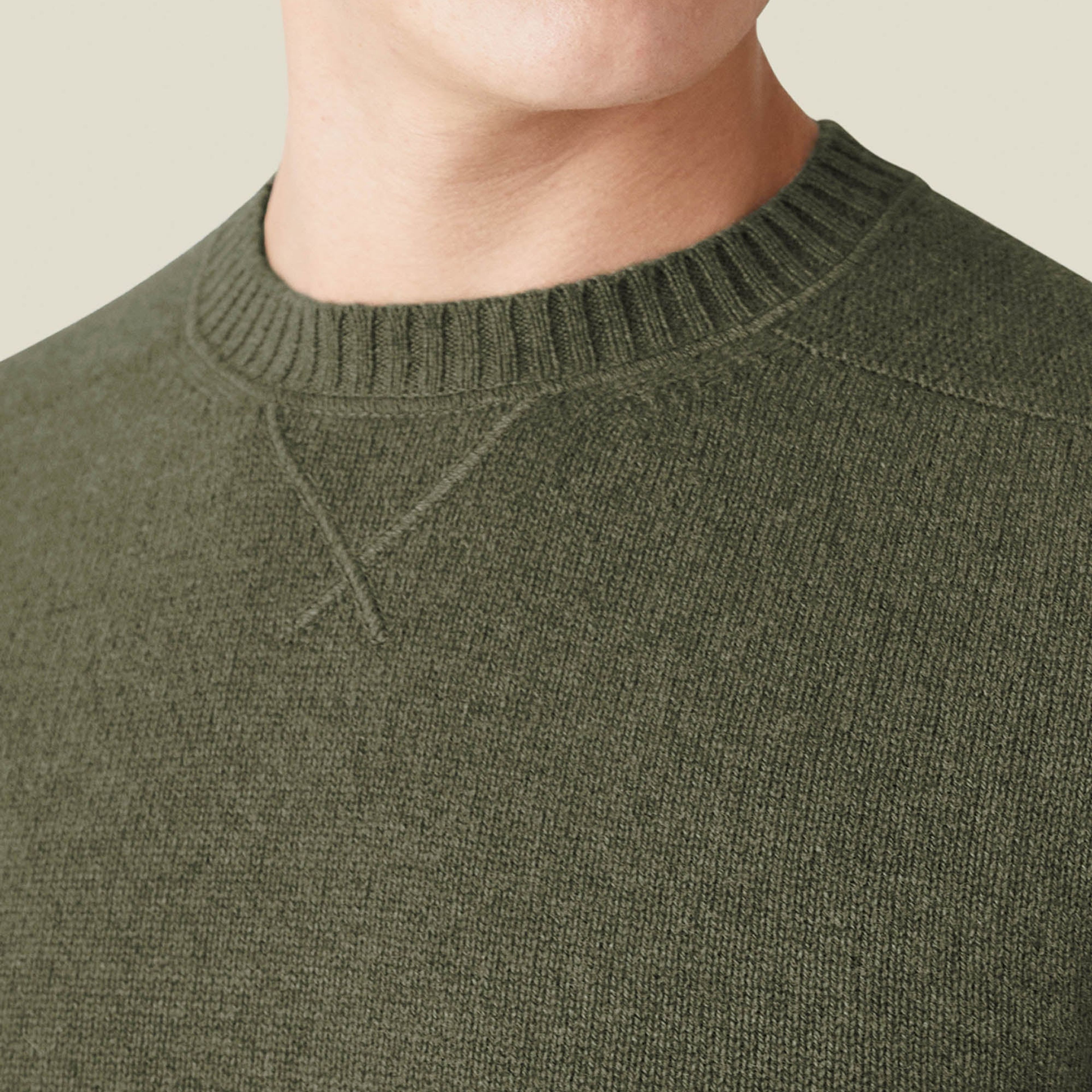 Hunting Green Cashmere Country Crew Neck