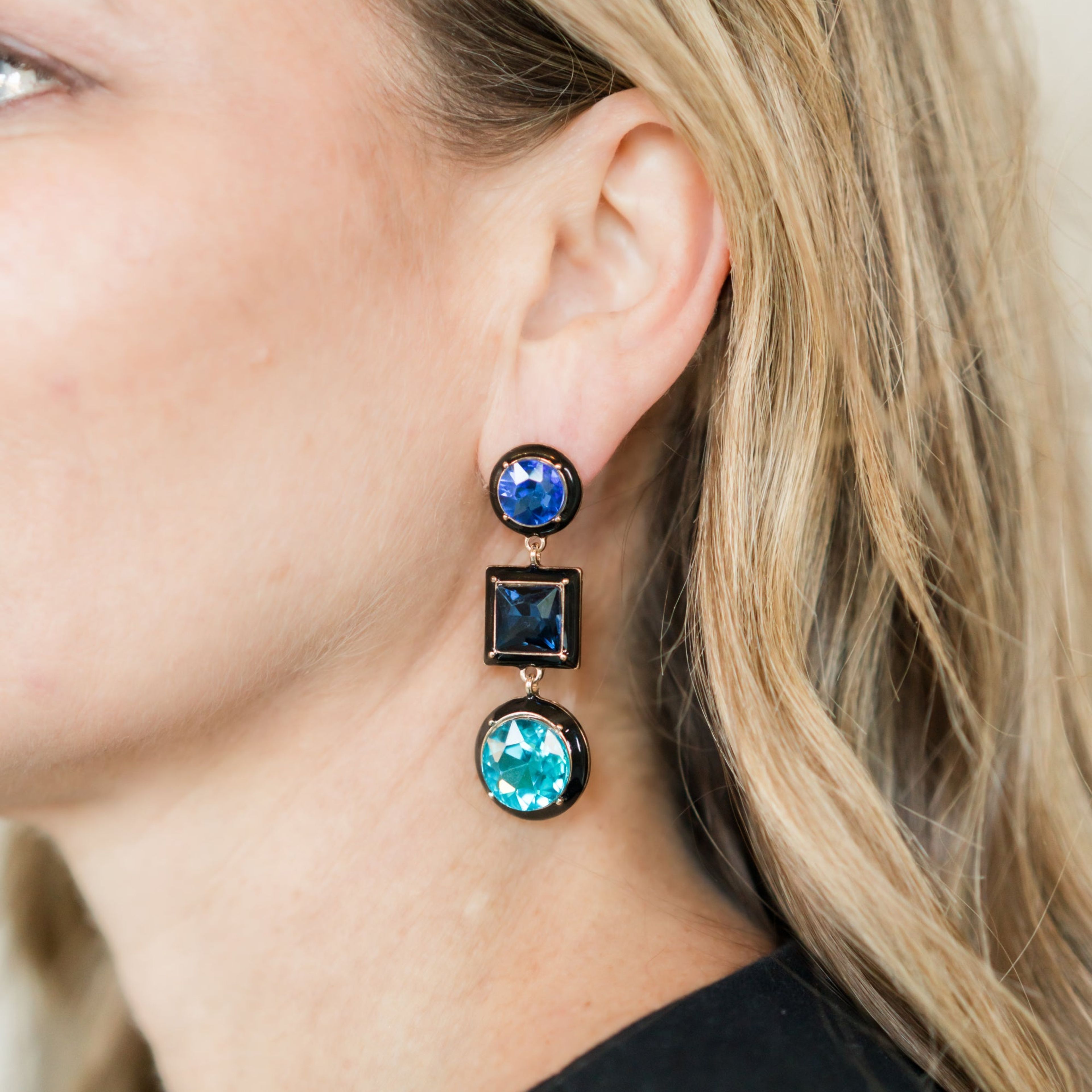 Gemstone Statement Earrings