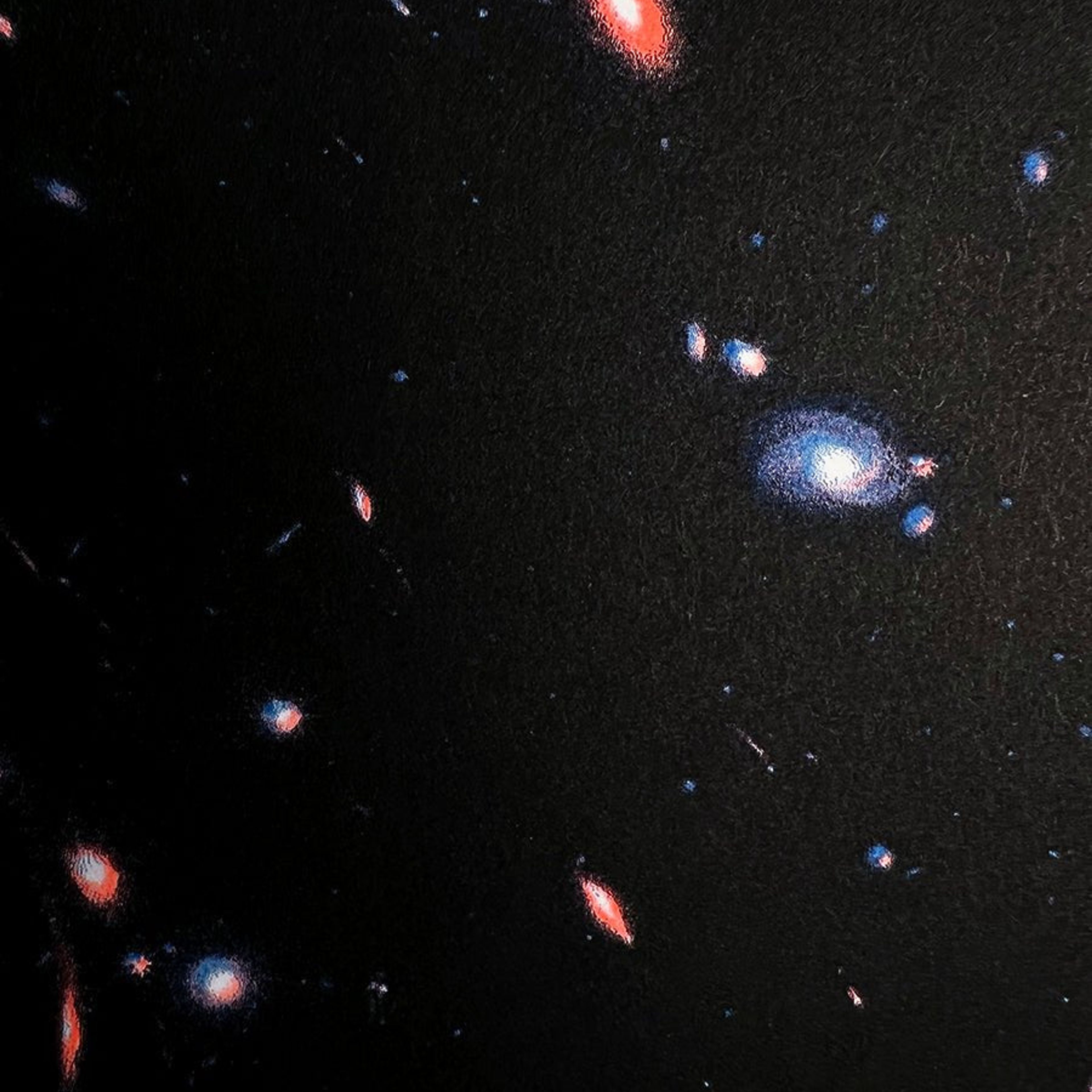 Webb Telescope's Deep Field - Risograph Print