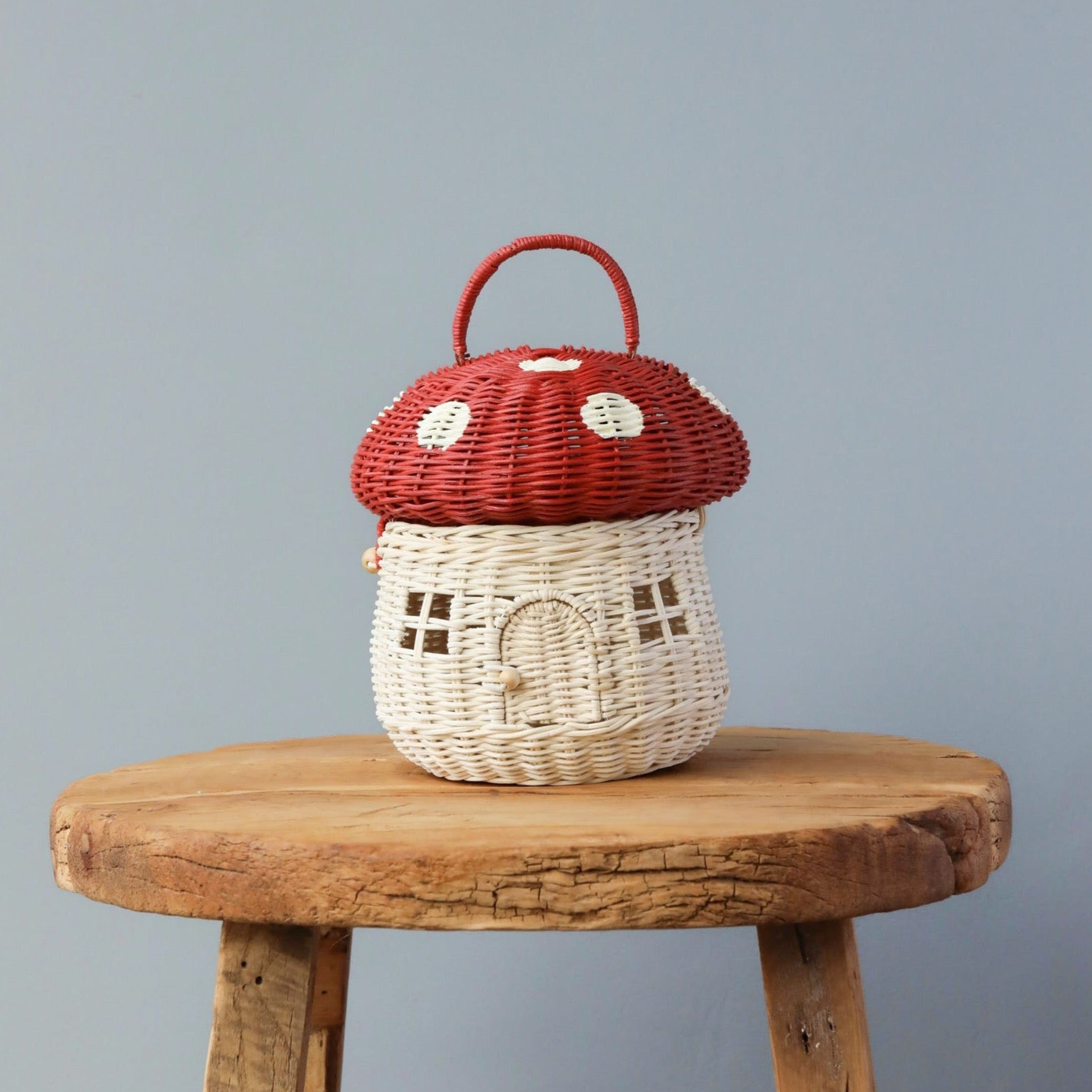 Olli Ella | Red Mushroom Basket