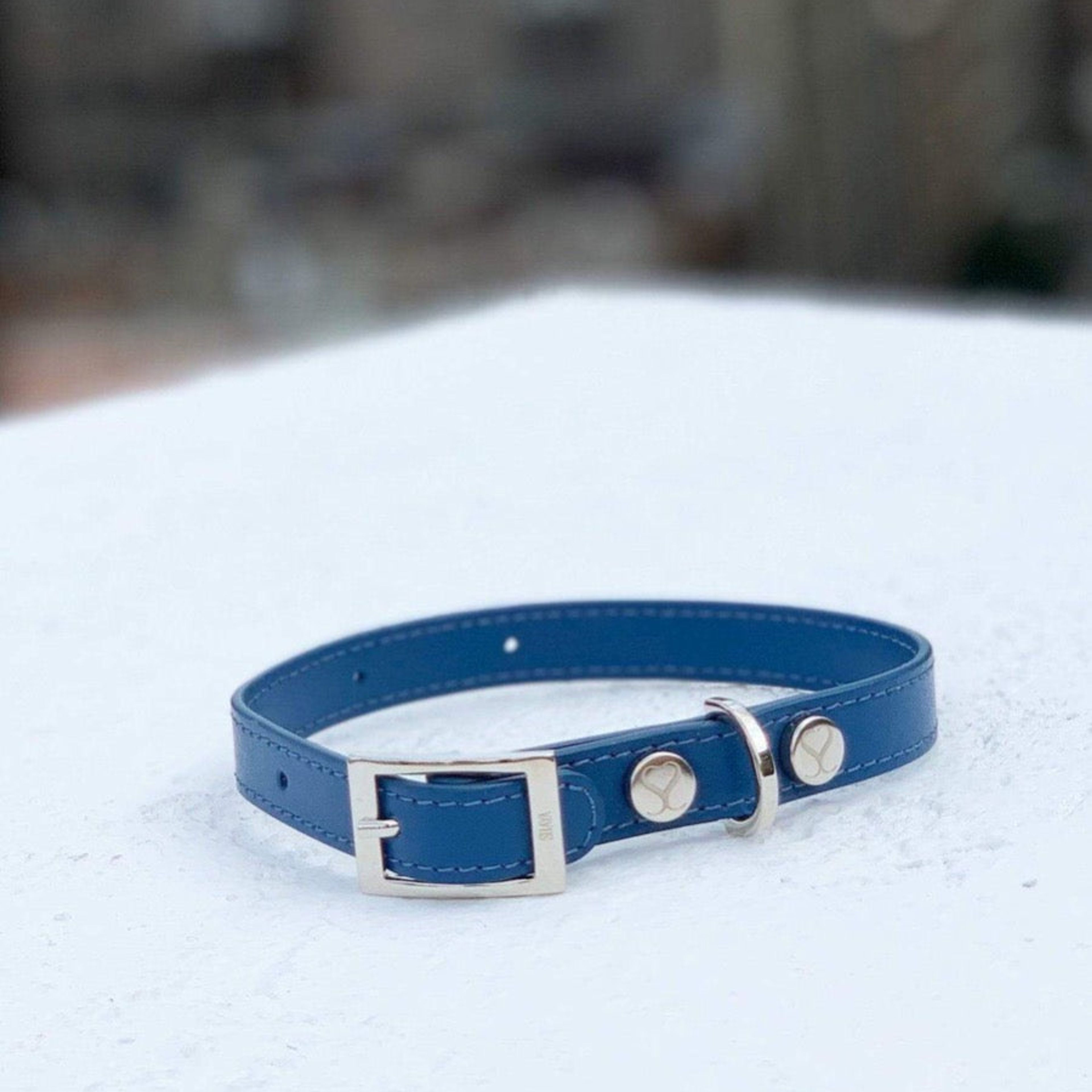 The Taylor Collar - Cobalt Leather