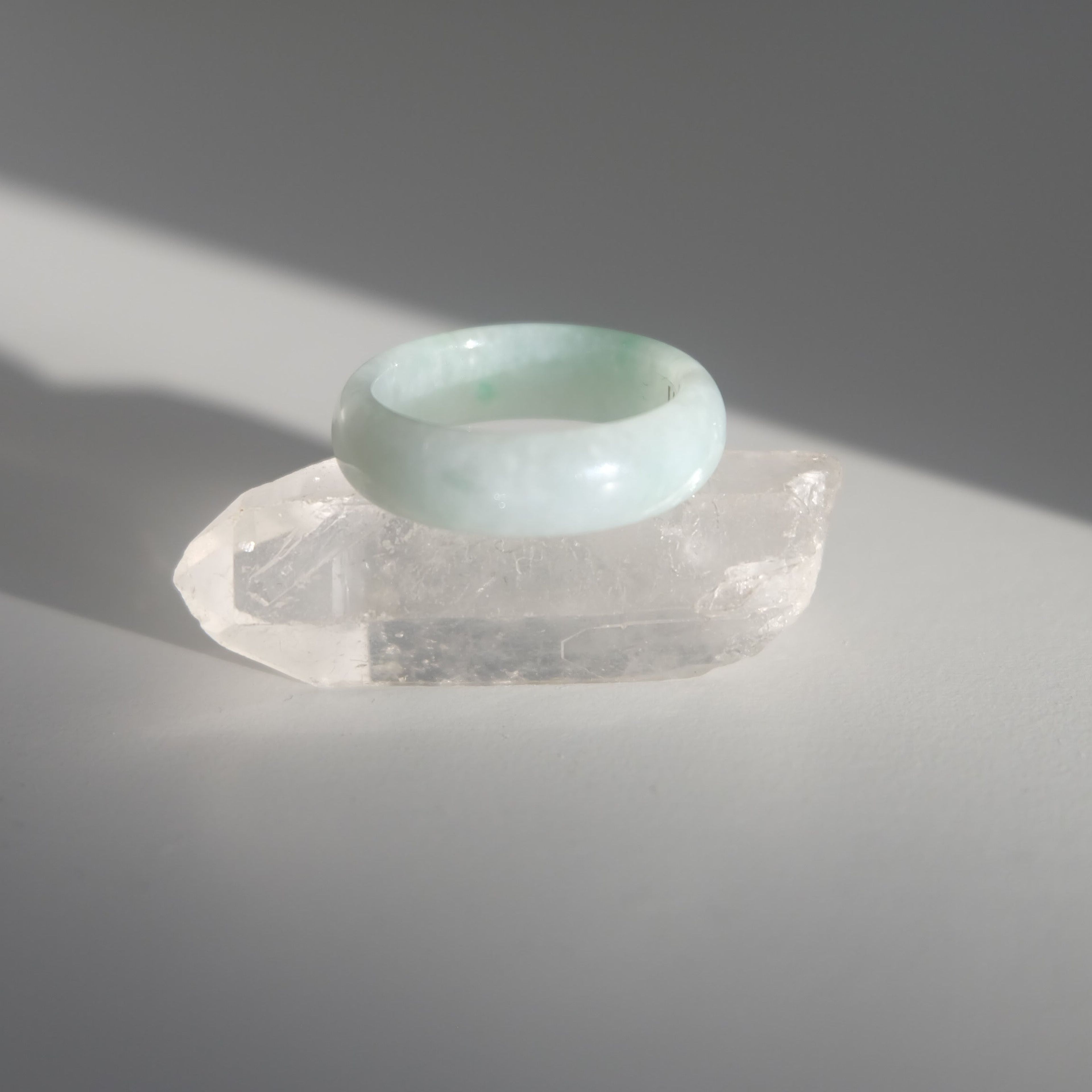 Green Jadeite Ring No. 008 - size 9.75