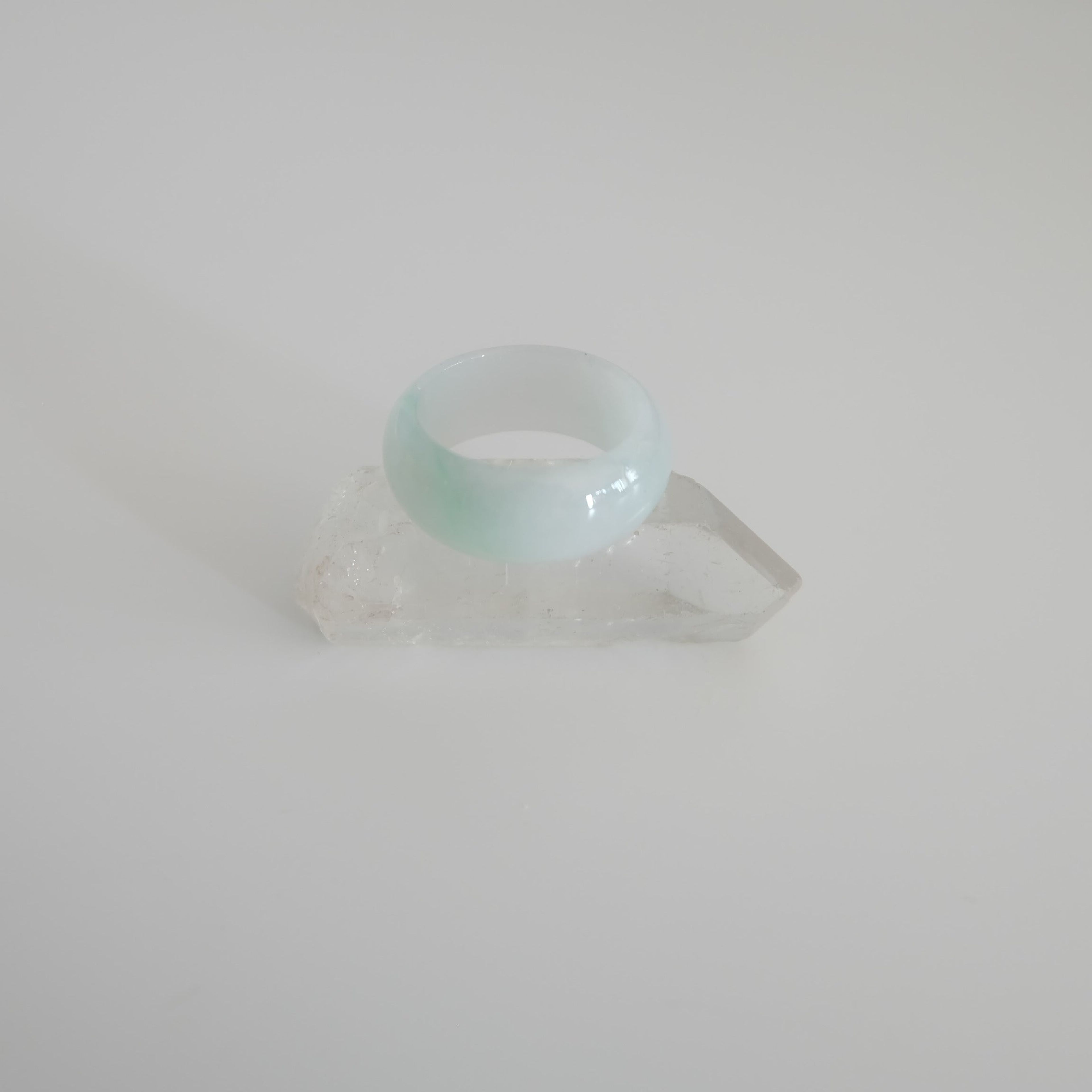 Green Jadeite Ring No. 013 - size 7.5