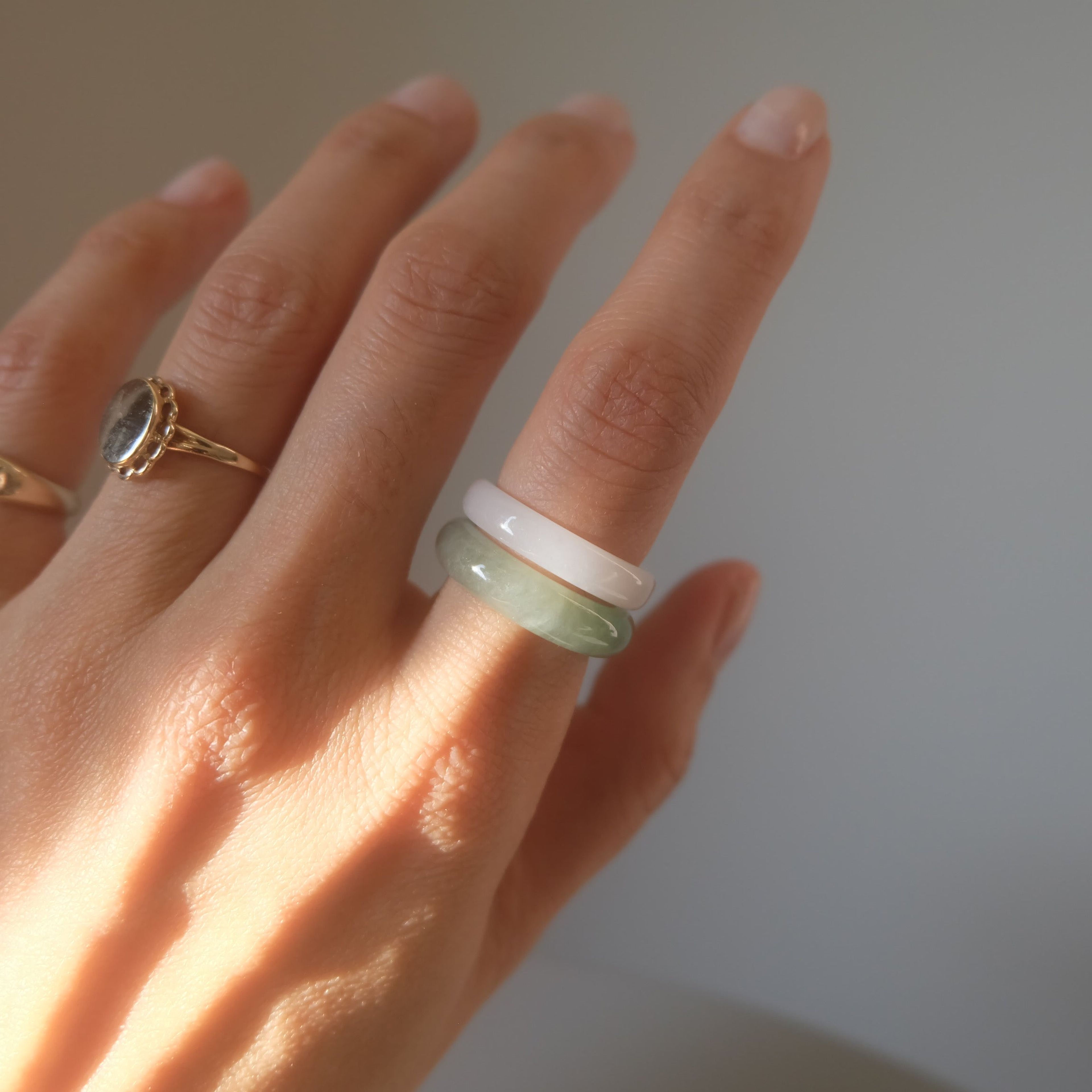 Lavender Jadeite Ring No. 002 - size 5