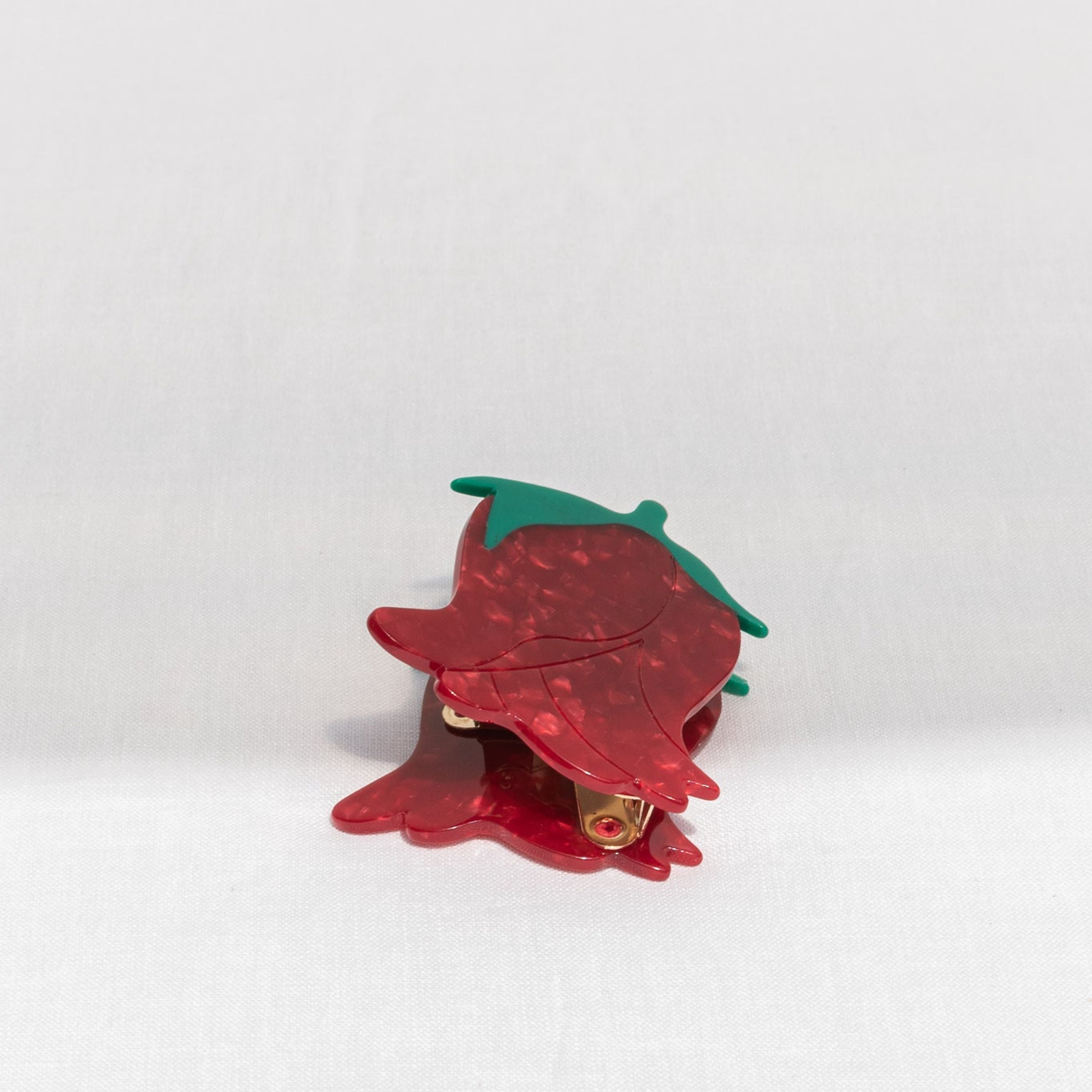 Red Rose Claw Clip