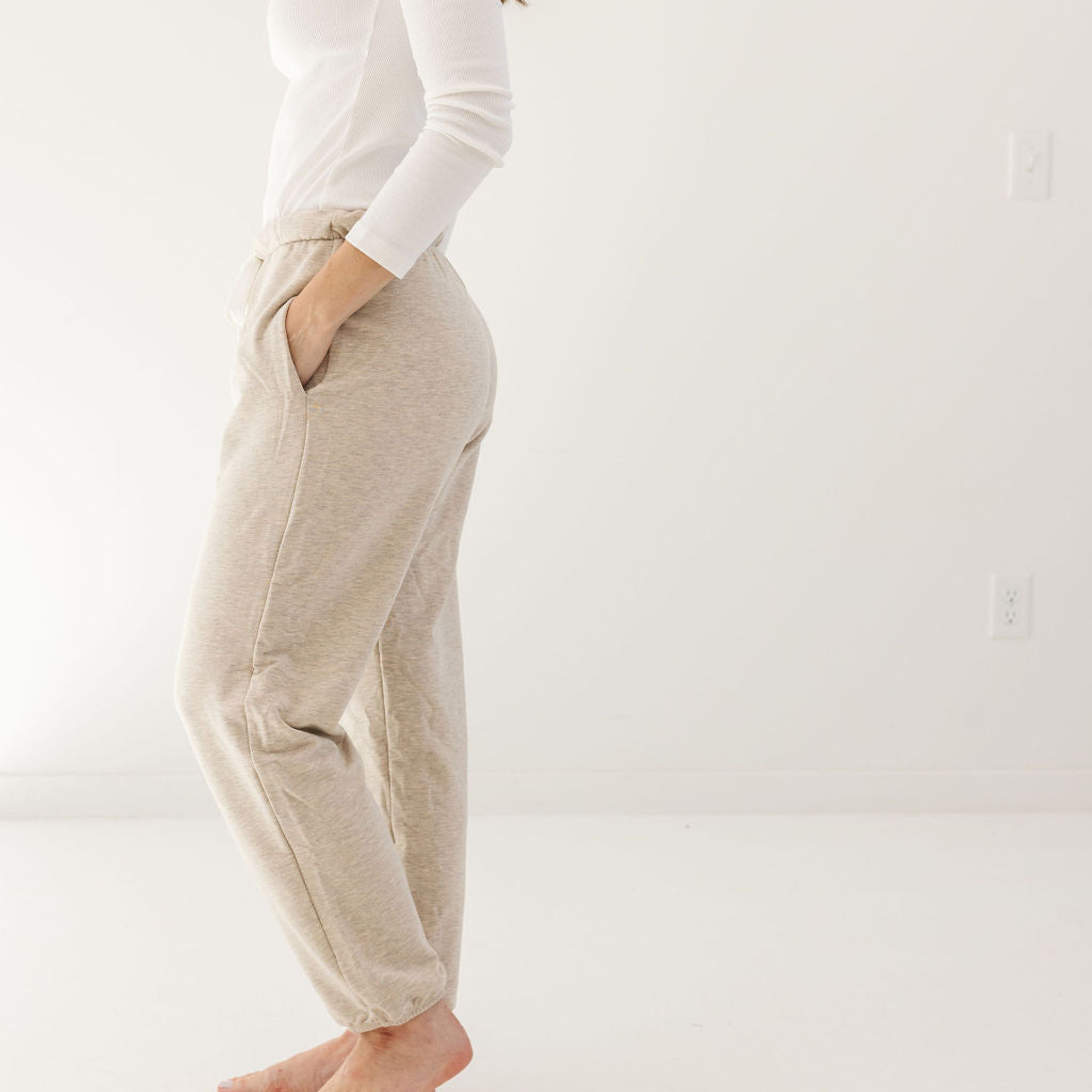 Women's Lounge Pant in Flax