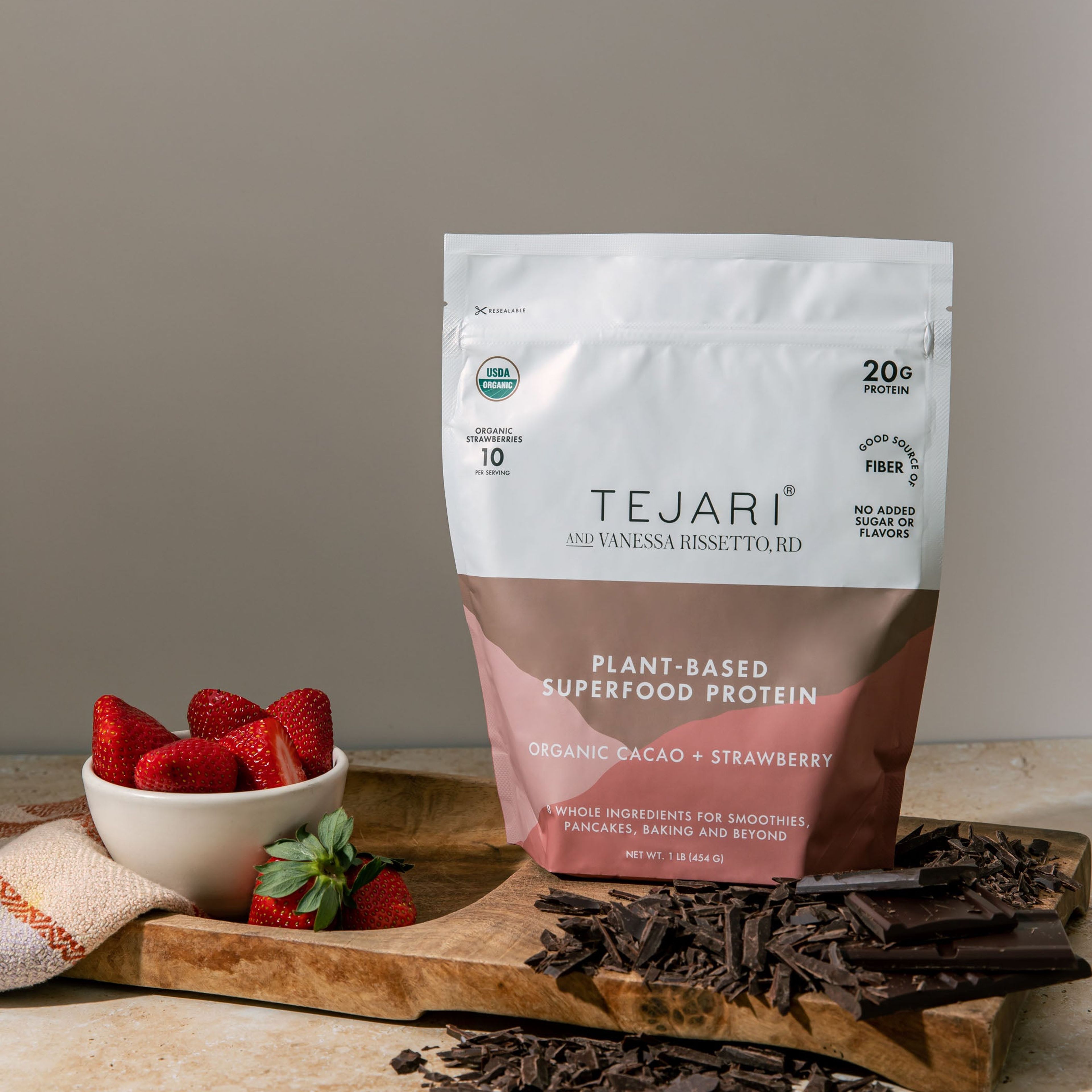 Organic Cacao and Strawberry Blend