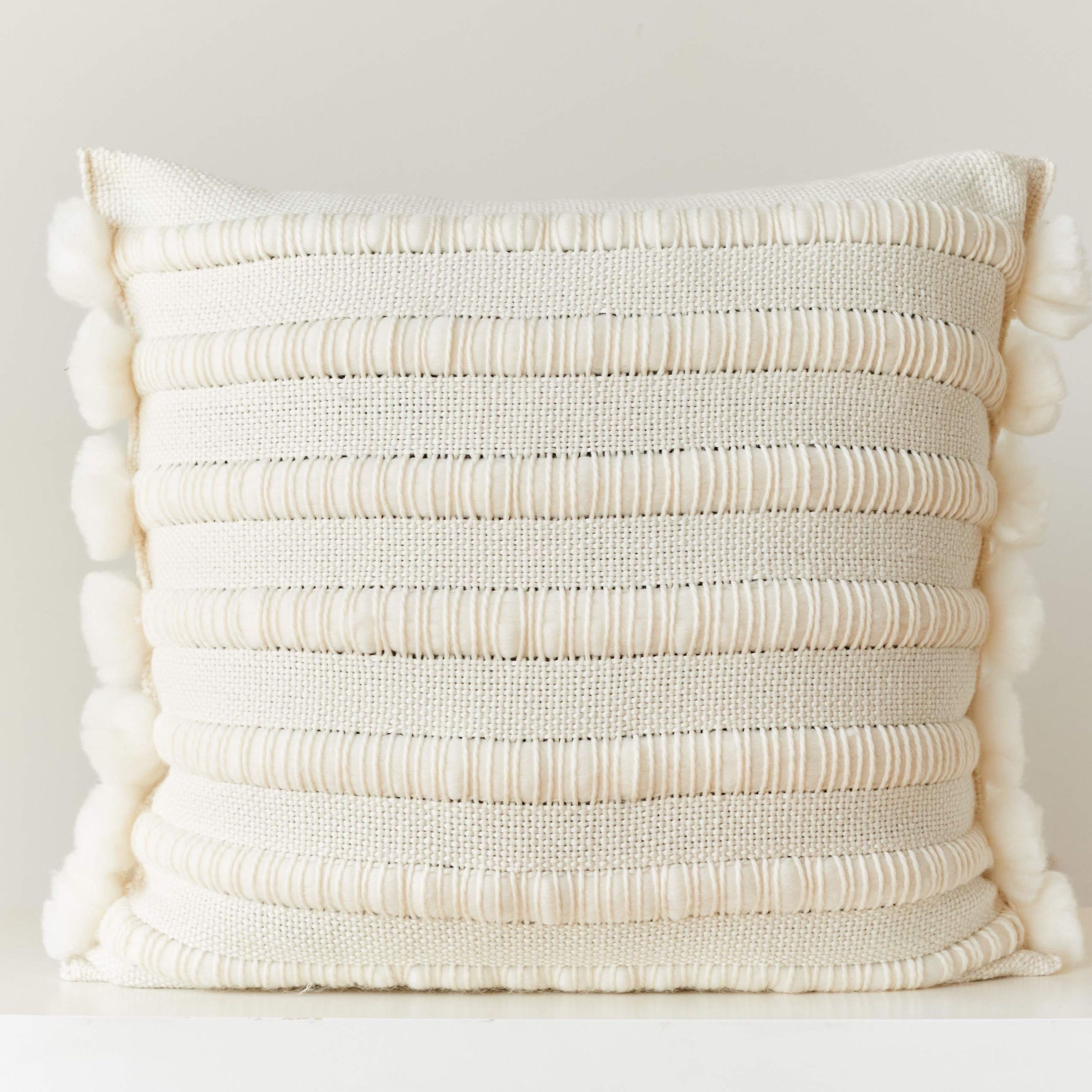 Throw Cushion Cover Textured Merino Wool Artemisa
