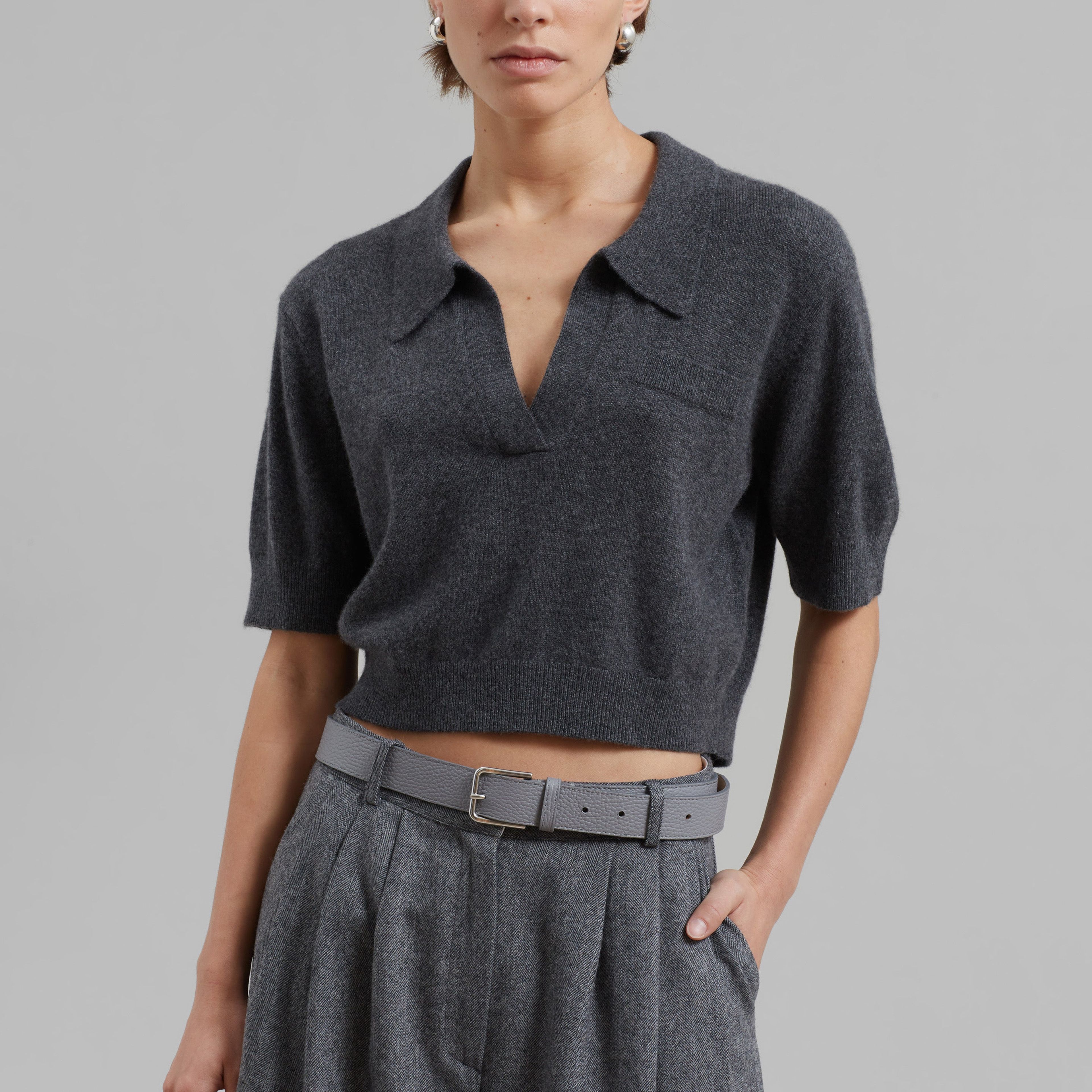 The Garment Como Bra Top - Grey Melange – The Frankie Shop