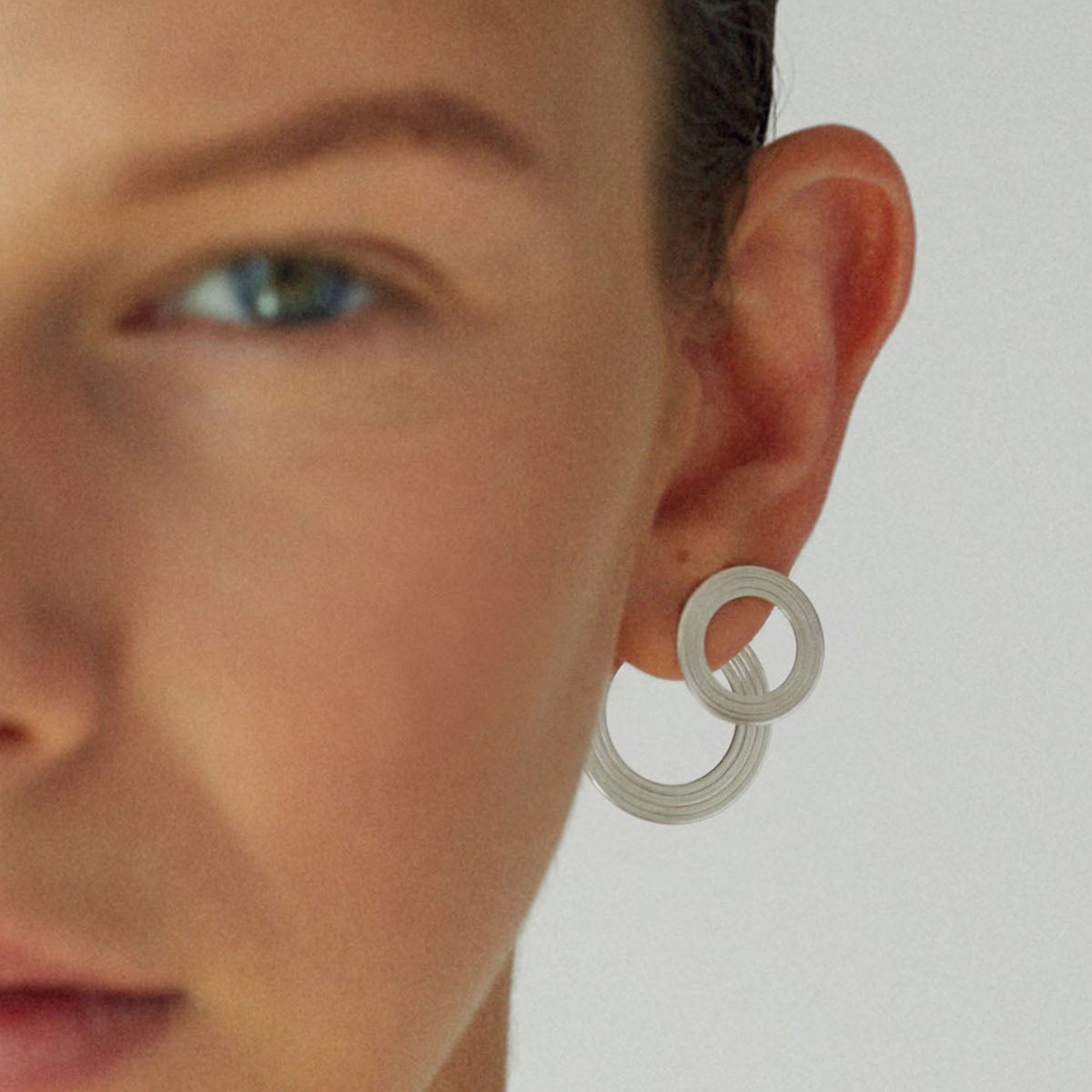 Orbit 4: Silver Earrings