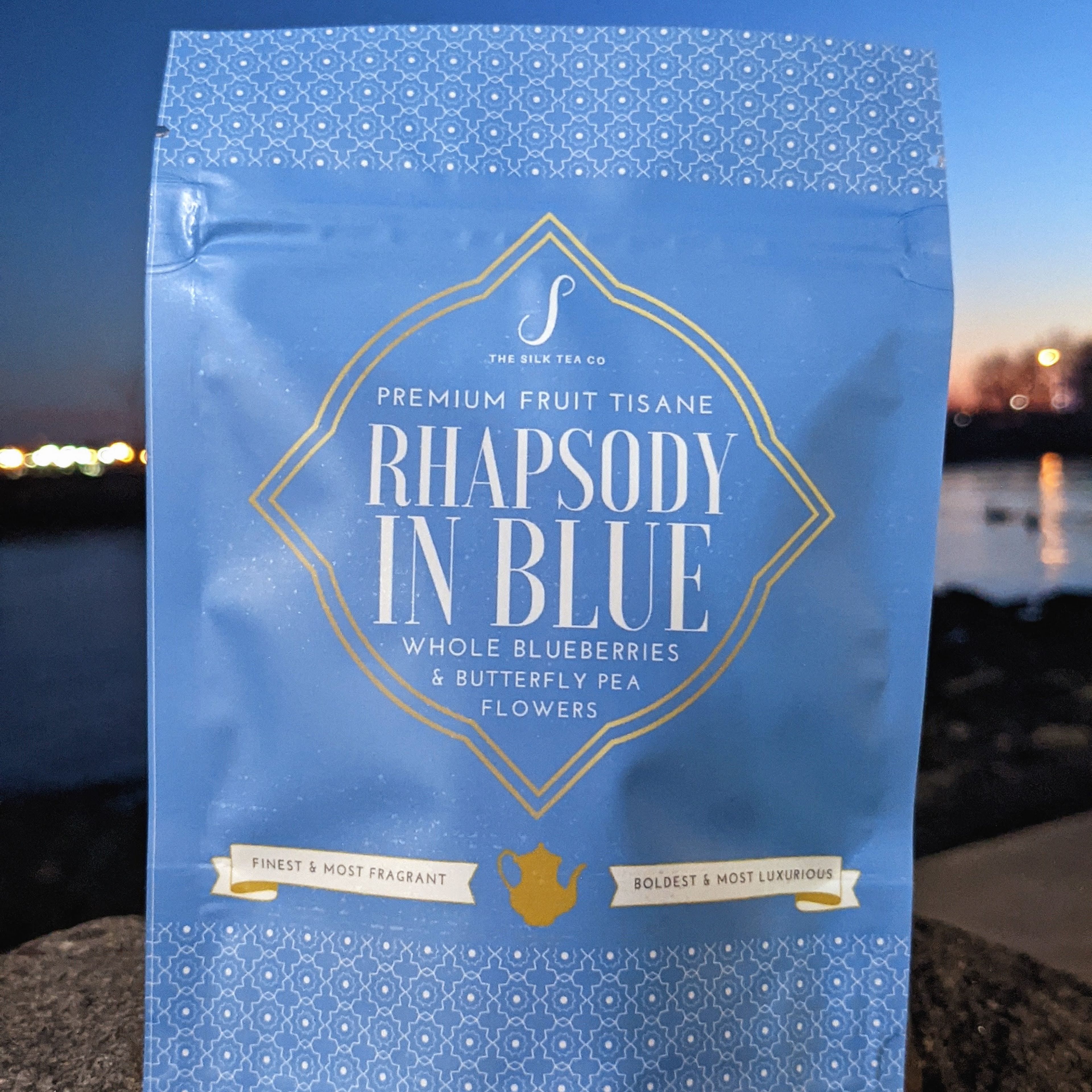Rhapsody in Blue Tisane — Blueberries, Lemon & Blue Butterfly Pea Flowers