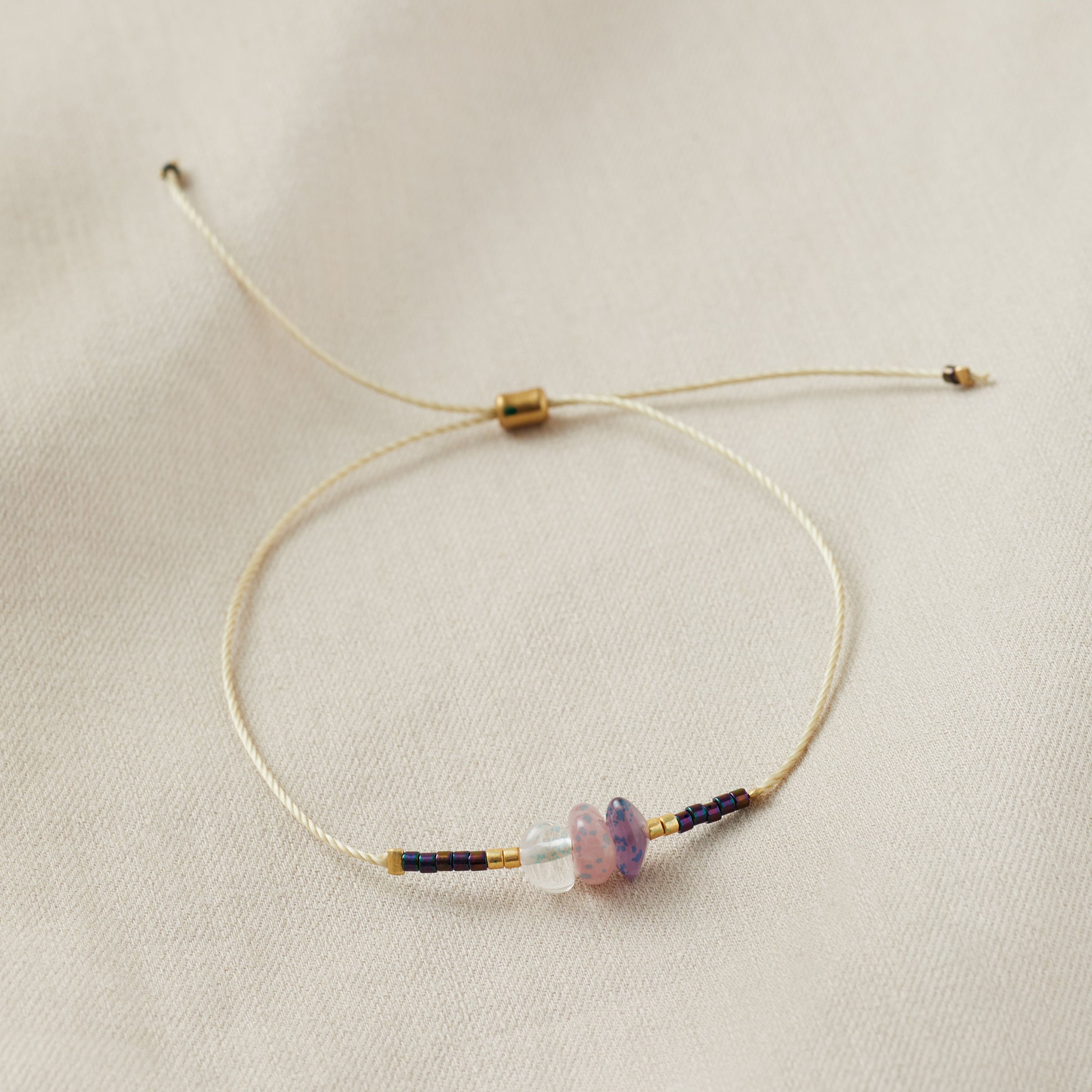 Love and Happiness Gemstone Anklet