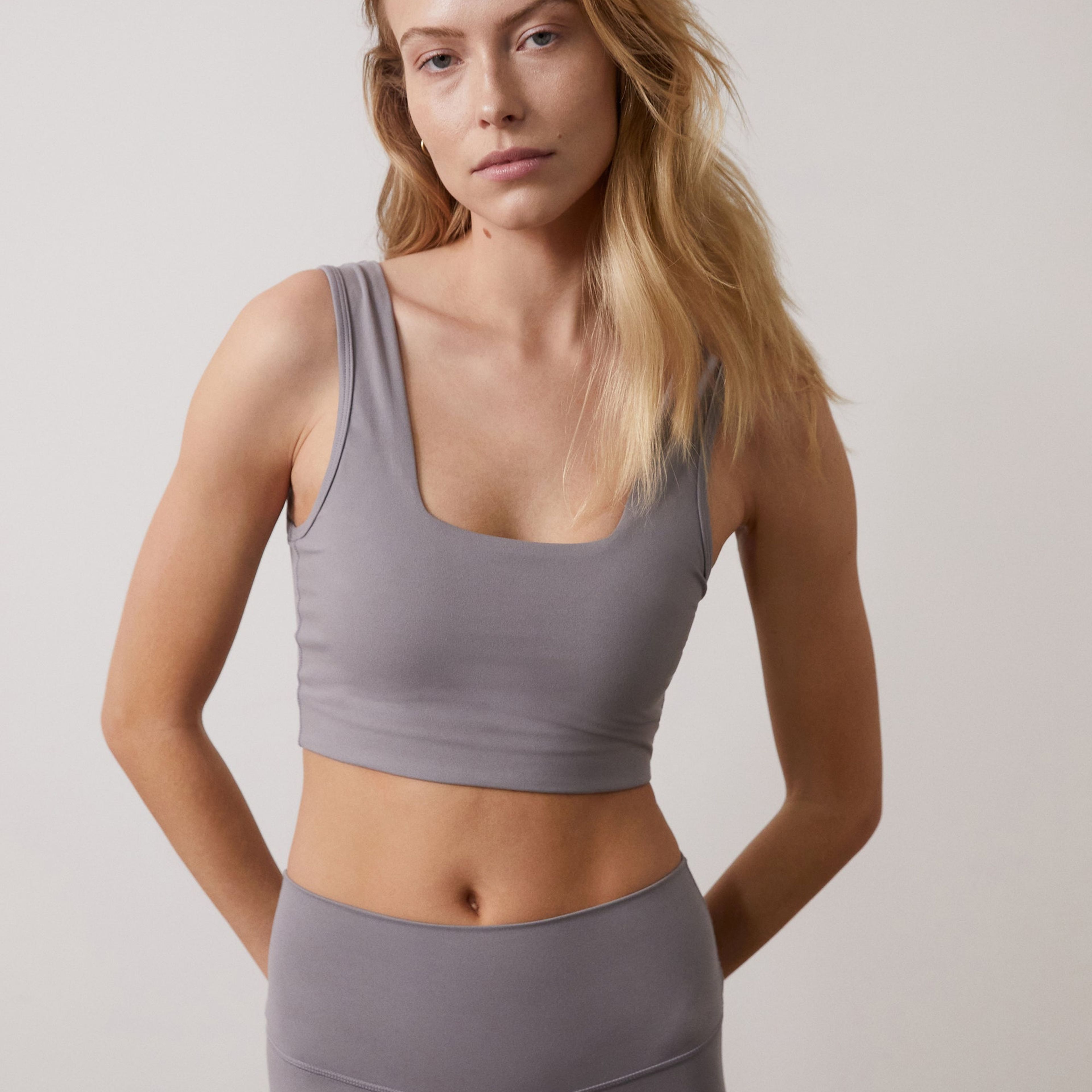 Astoria Activewear Astoria LUXE BALANCE Ruched Sports Crop - Pink Gingham  on Marmalade