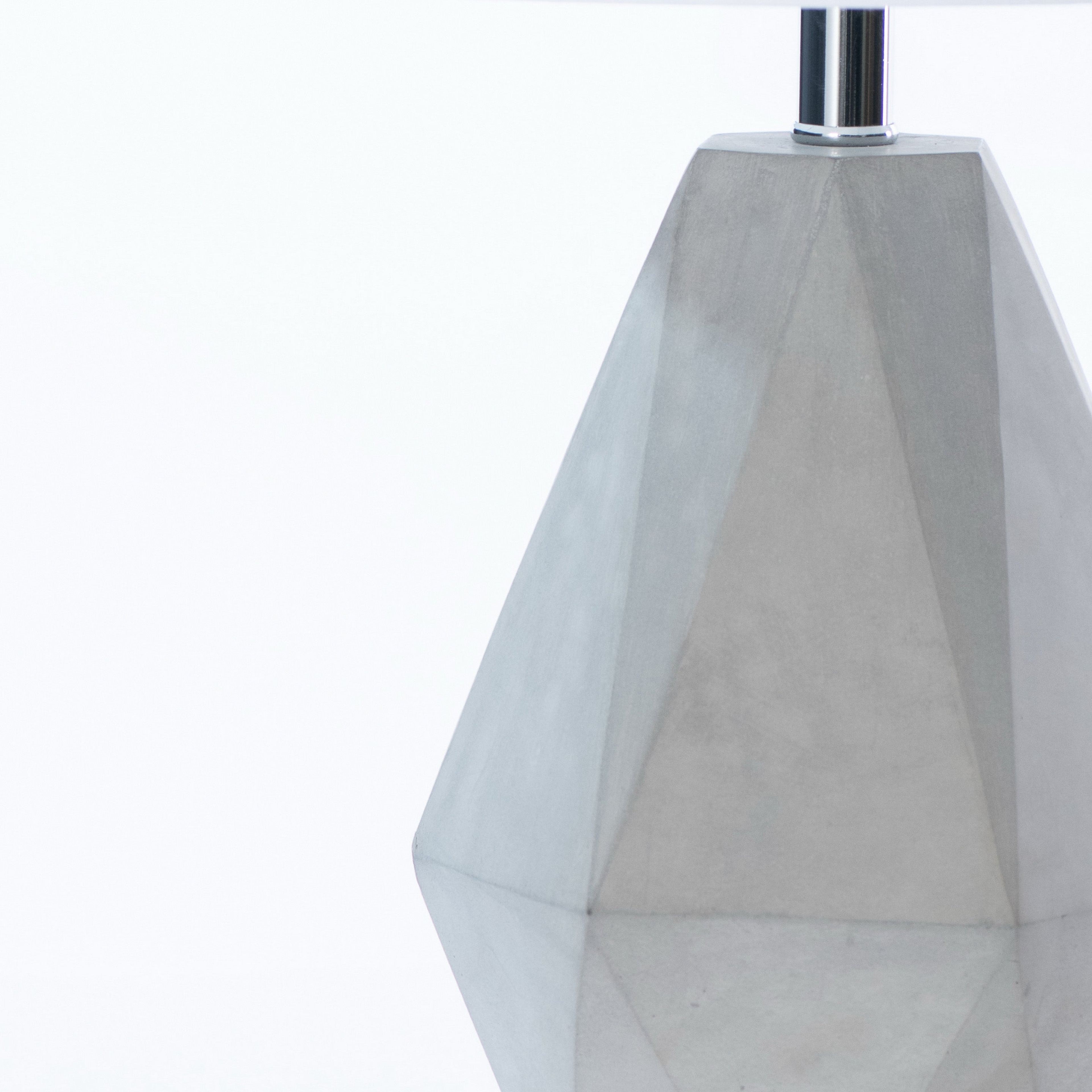 Hudson Concrete Geometric Table Lamp