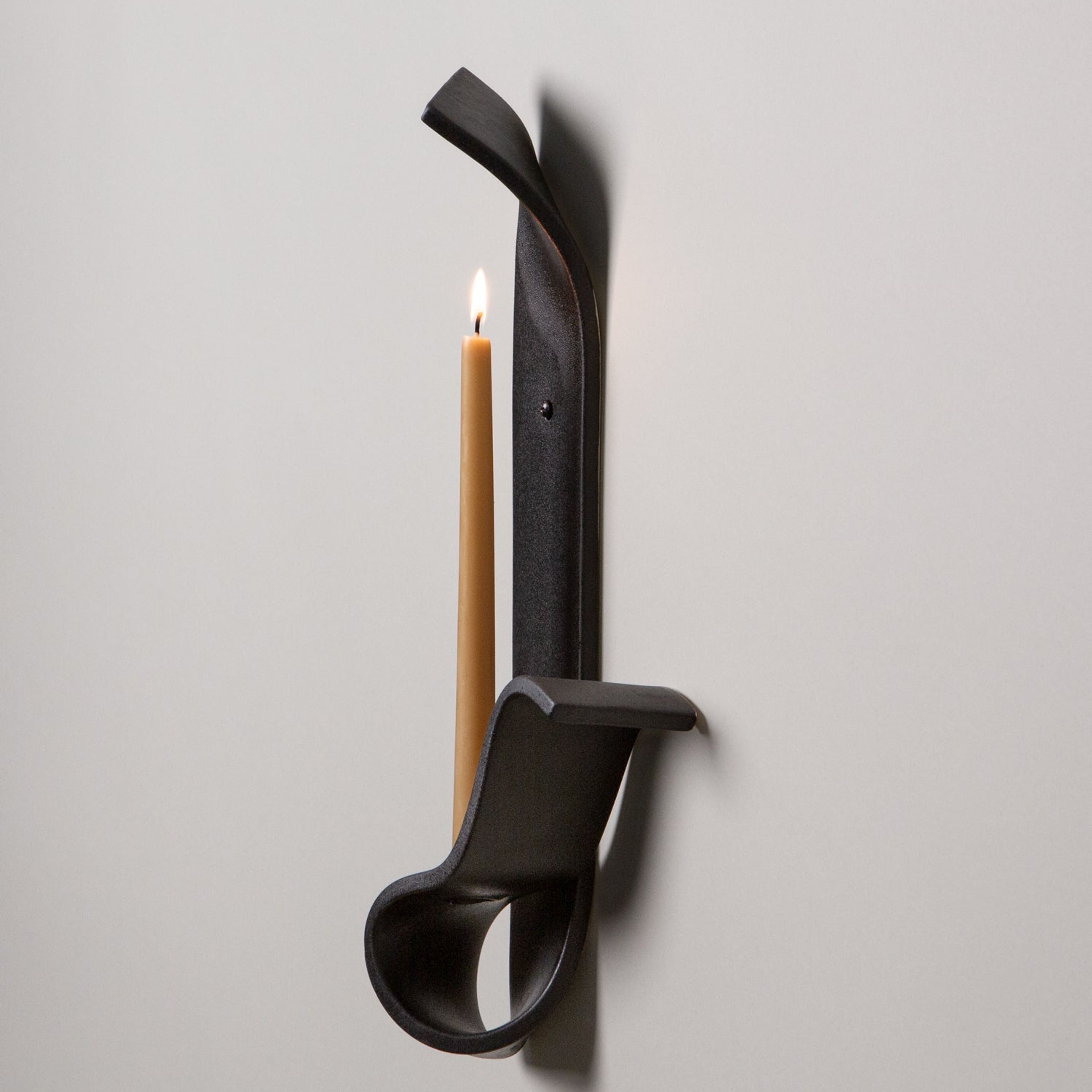 Moonara Candle Sconce, Black (Sold separately)